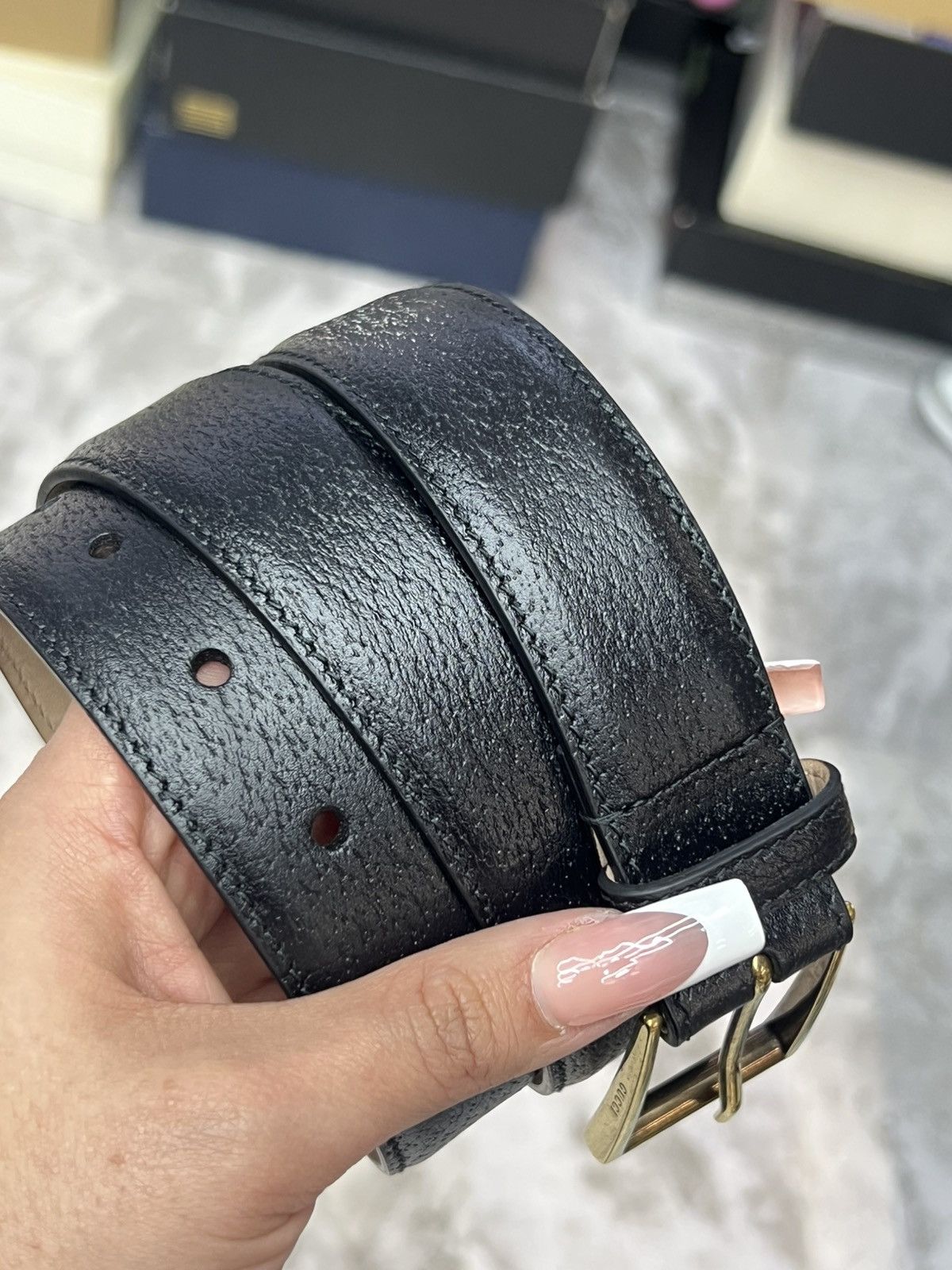 Gucci Gucci Plain Belt Size ONE SIZE - 3 Thumbnail