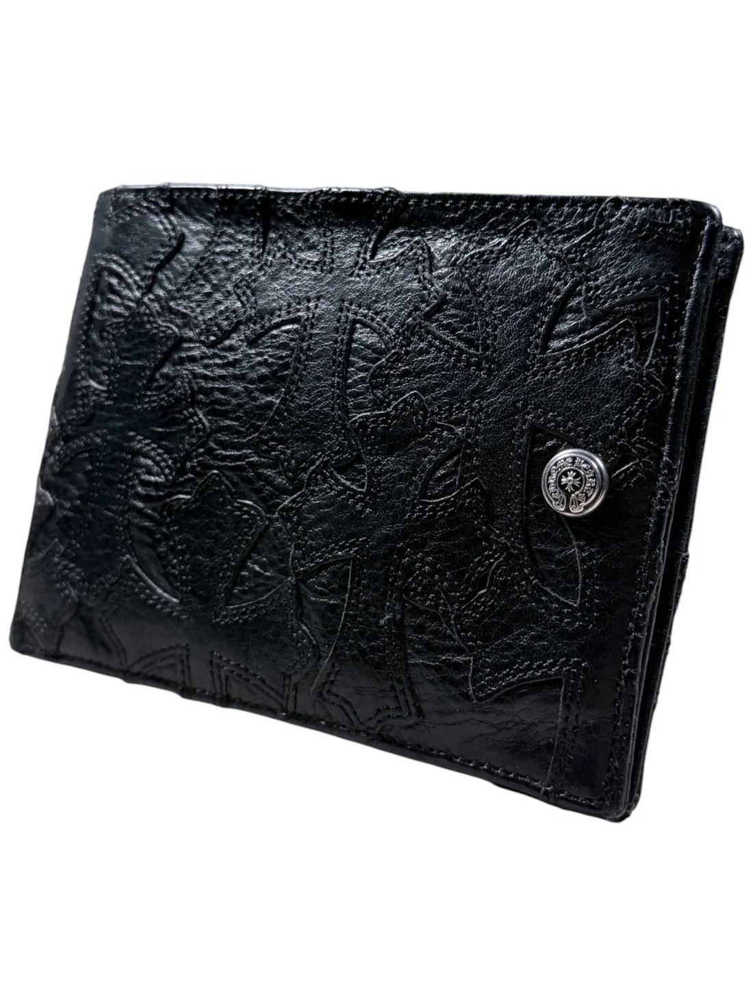 Chrome Hearts Cemetery Cross Patch Snap Bi-Fold Wallet Size ONE SIZE - 3 Thumbnail