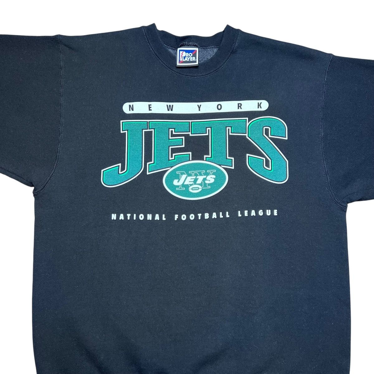 Pro Player 1990s NFL New York Jets Pro Player Spell Out 3D Sweatshirt Size US L / EU 52-54 / 3 - 4 Thumbnail