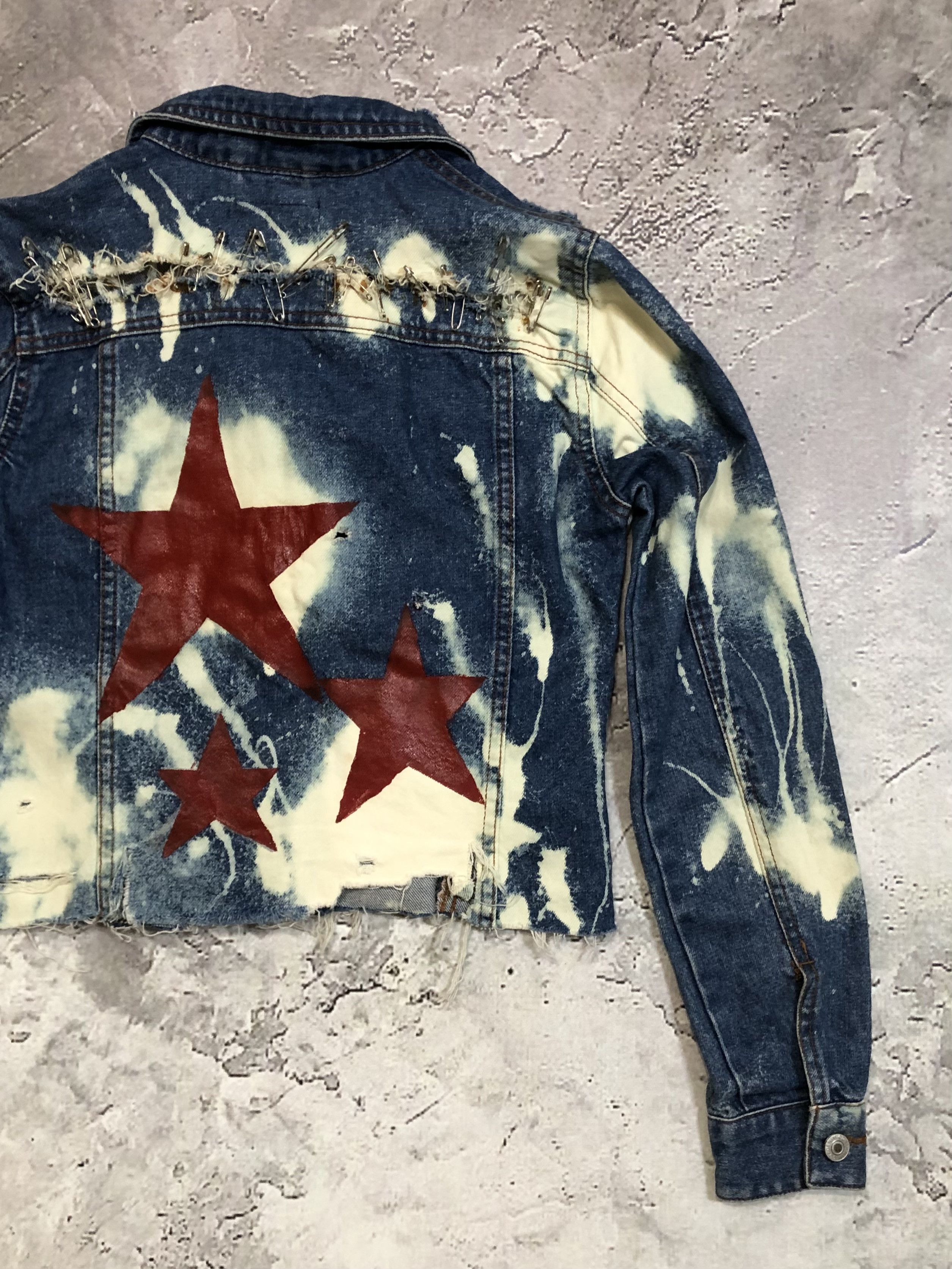 Hysteric Glamour Vintage Distressed Denim Jaket Size XXS / US 00 / IT 34 - 9 Thumbnail