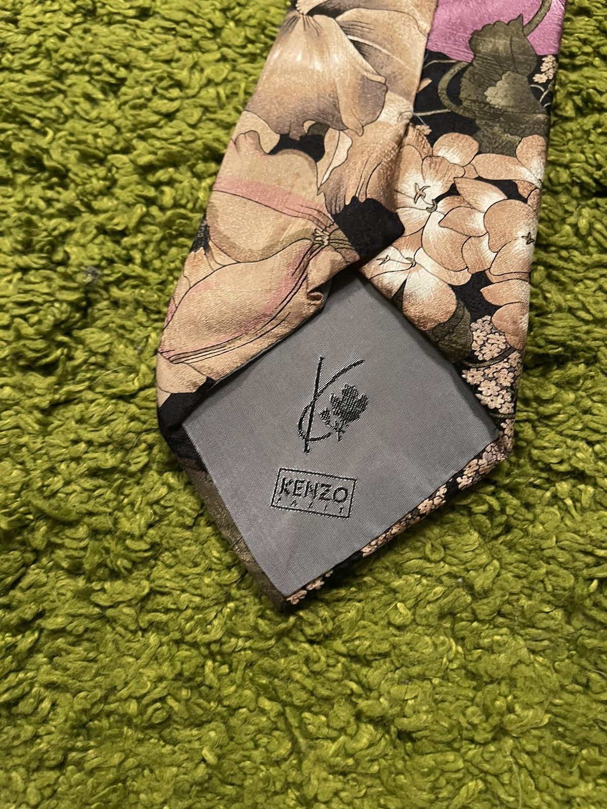 Designer × Kenzo × Vintage Kenzo 1990s vintage floral pattern silk tie Size ONE SIZE - 6 Thumbnail