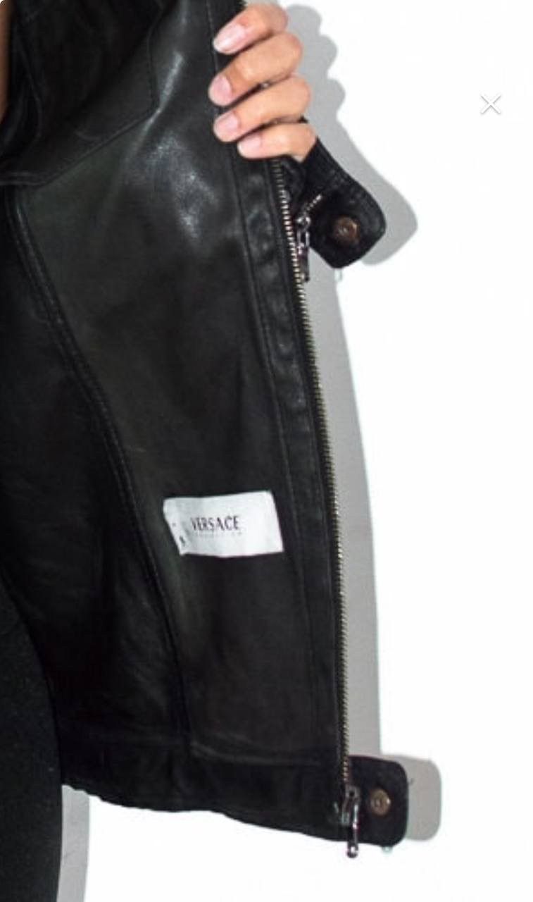 Versace × Vintage Versace Collection Fabric/Leather Jacket Very Rare Size L Size US L / EU 52-54 / 3 - 12 Thumbnail
