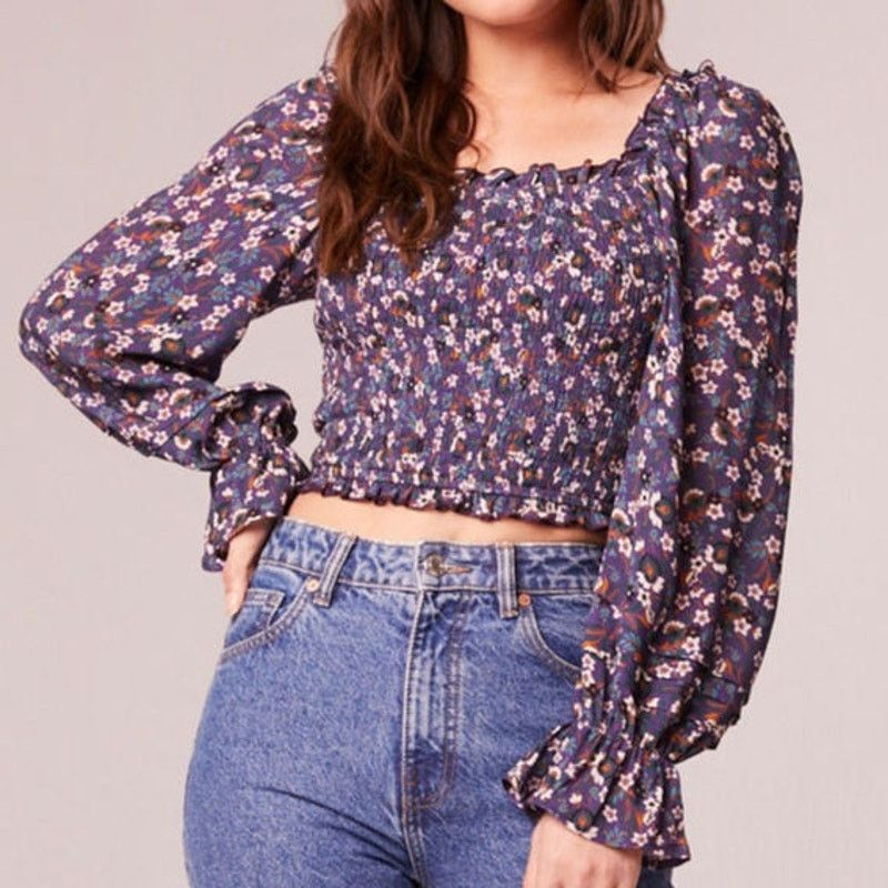 Other NWT Band of the Free Agathe Floral Smocked Top Sz. M [8-10] Size M / US 6-8 / IT 42-44 - 4 Thumbnail