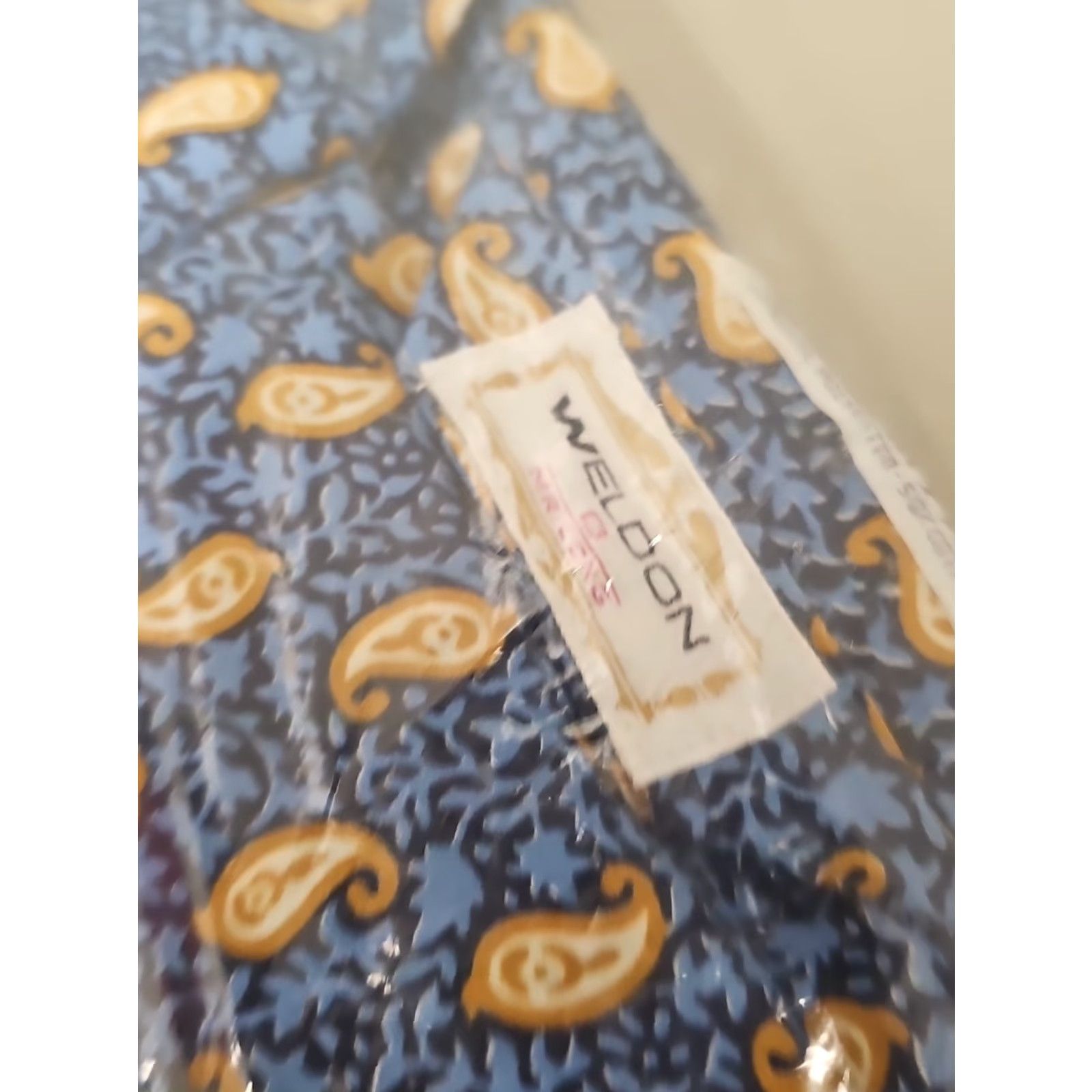 MCM VINTAGE Weldon Shirt Pajamas Mens Long 1960s Paisley Cotton Blend MR LONG Size ONE SIZE - 4 Thumbnail