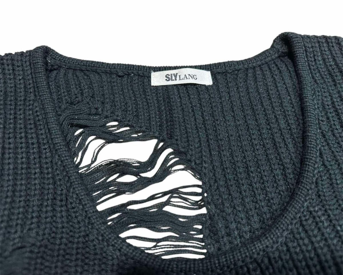 Hysteric Glamour × If Six Was Nine × Japanese Brand 🔥Sick Y2K Sly Lang Distressed Knit Sleeveless Goth Punk Size US M / EU 48-50 / 2 - 4 Thumbnail