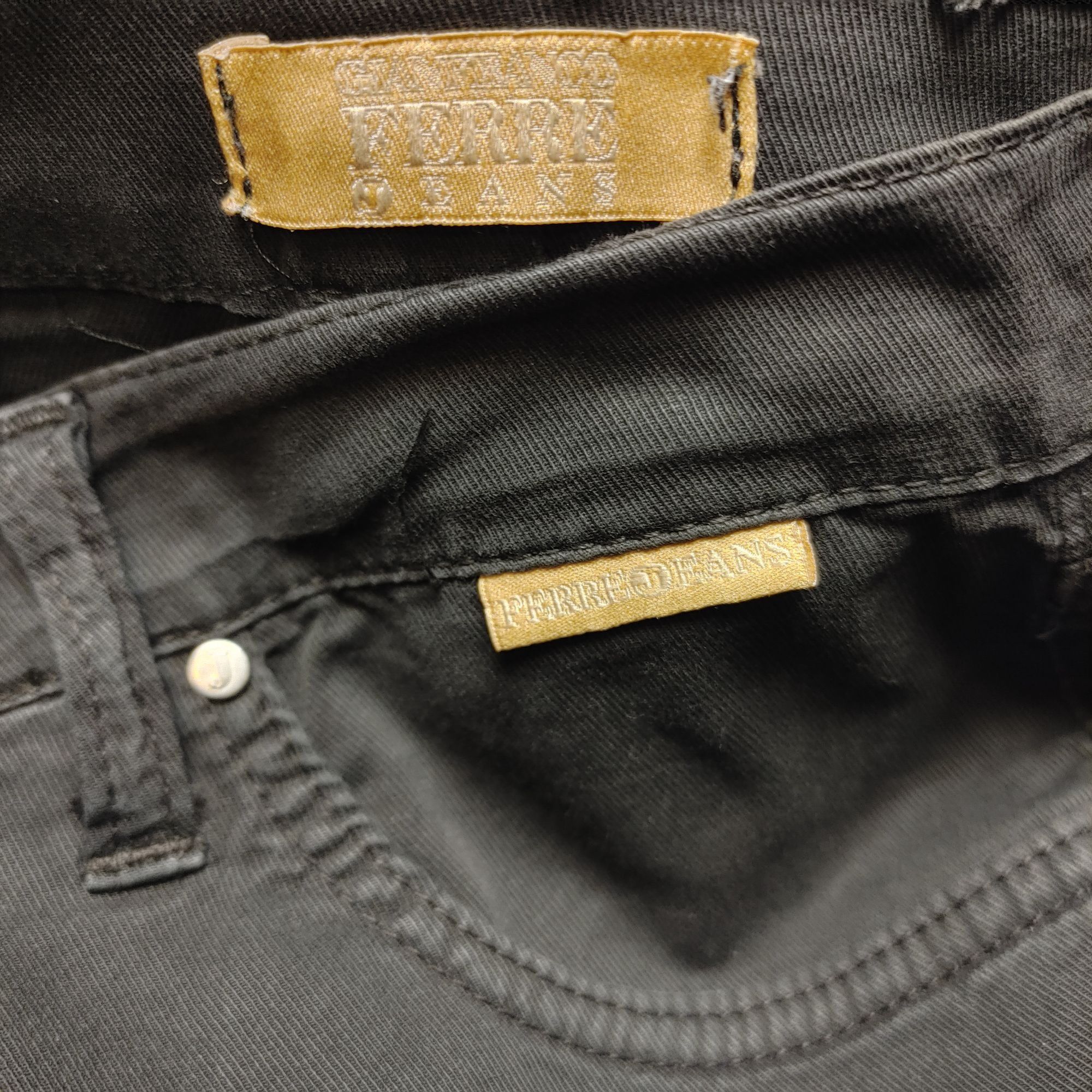 Other Gian Franco Ferre Jeans Women's Black Denim Straight Leg Jea Size 28" / US 6 / IT 42 - 3 Thumbnail