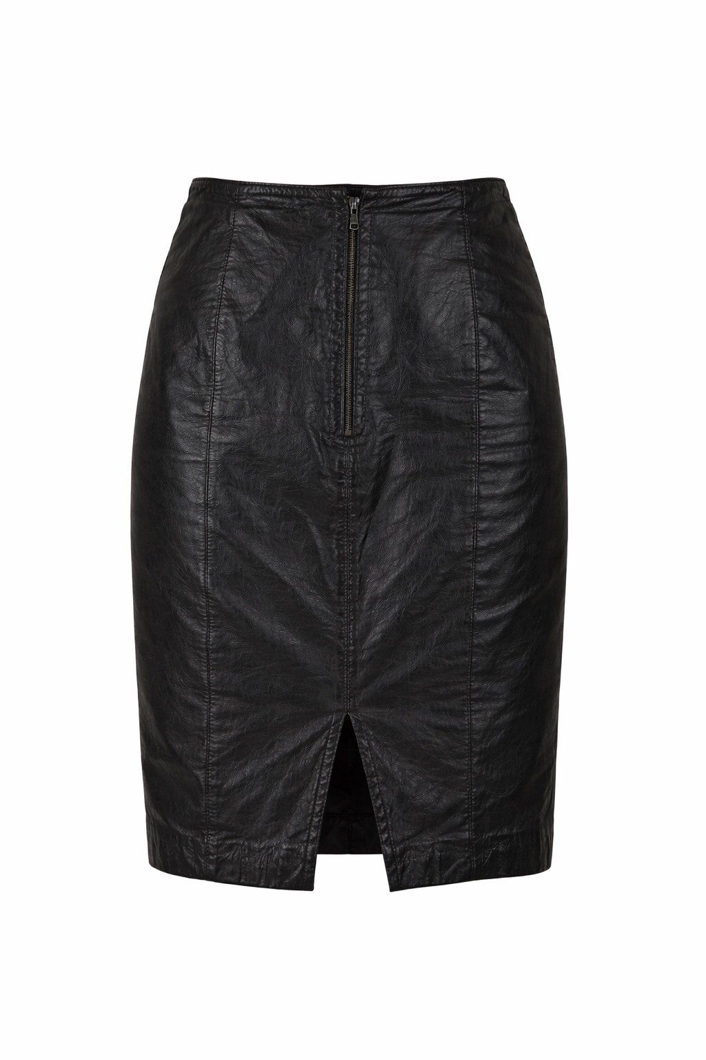 Wilsons Leather 100% Leather High-waisted Pencil Skirt s / 36 Size 27" / US 4 / IT 40 - 1 Thumbnail