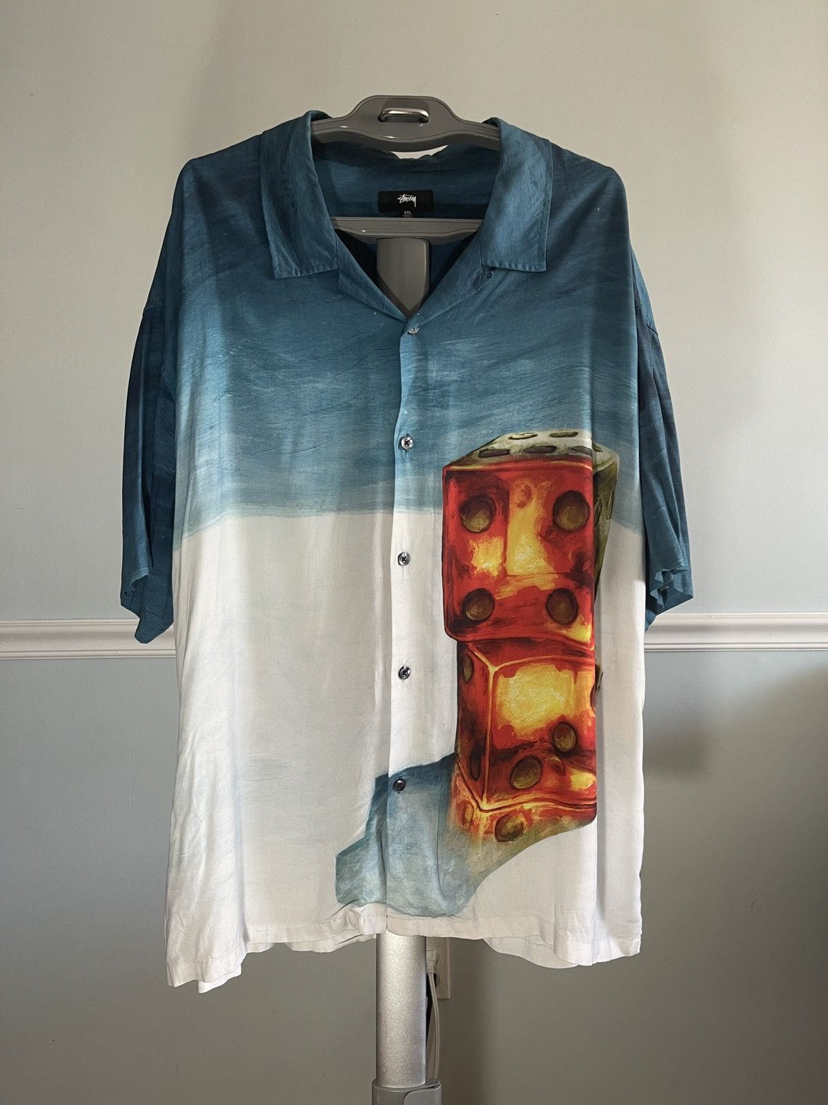 Stussy Stussy Dice Painting Shirt XXL Size US XXL / EU 58 / 5 - 1 Thumbnail