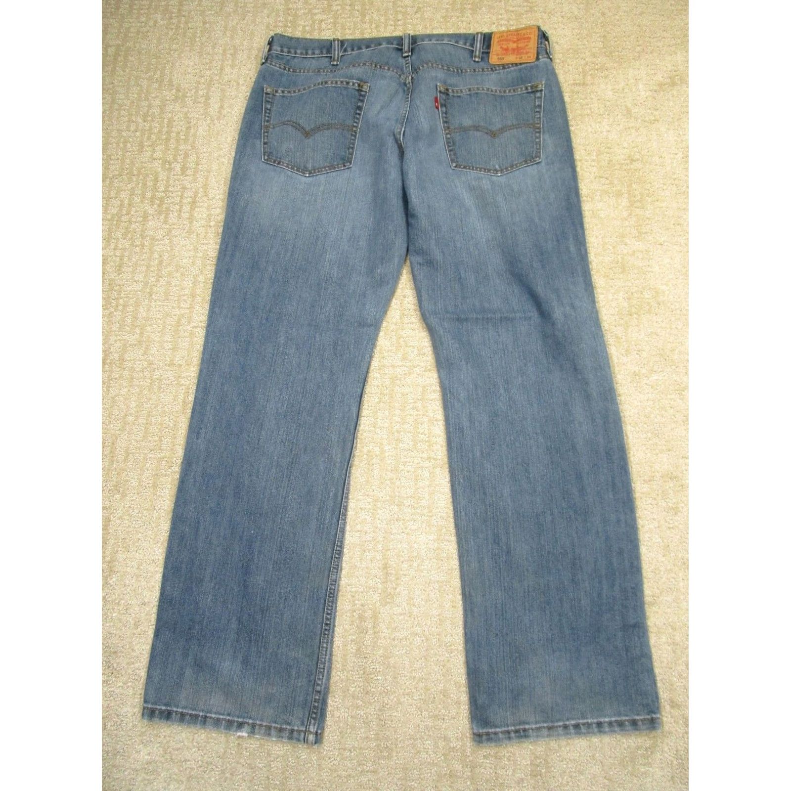 Levi's Levi's 559 Jeans Men 38x34 Light Blue Straight Relaxed Denim Pocket Logo Vintage No Size US 38 / EU 54 - 4 Thumbnail
