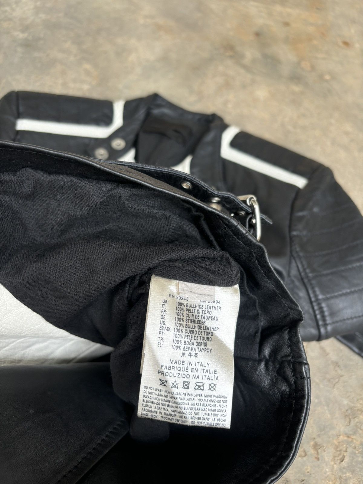 Diesel Black Gold Diesel Black Gold Multi Zipper Leather Jacket Size XS / US 0-2 / IT 36-38 - 10 Thumbnail