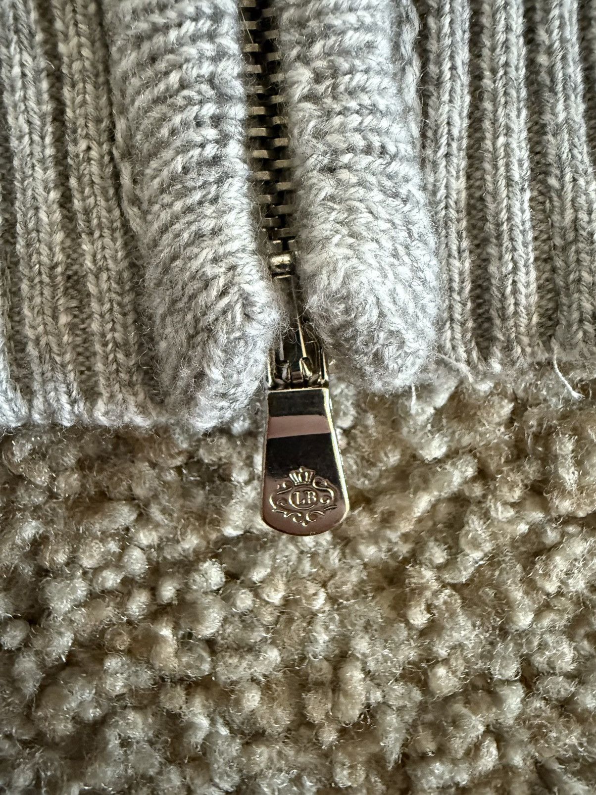 Luigi Borrelli Gray Wool Cashmere Sweater Full Zip Size US M / EU 48-50 / 2 - 6 Thumbnail