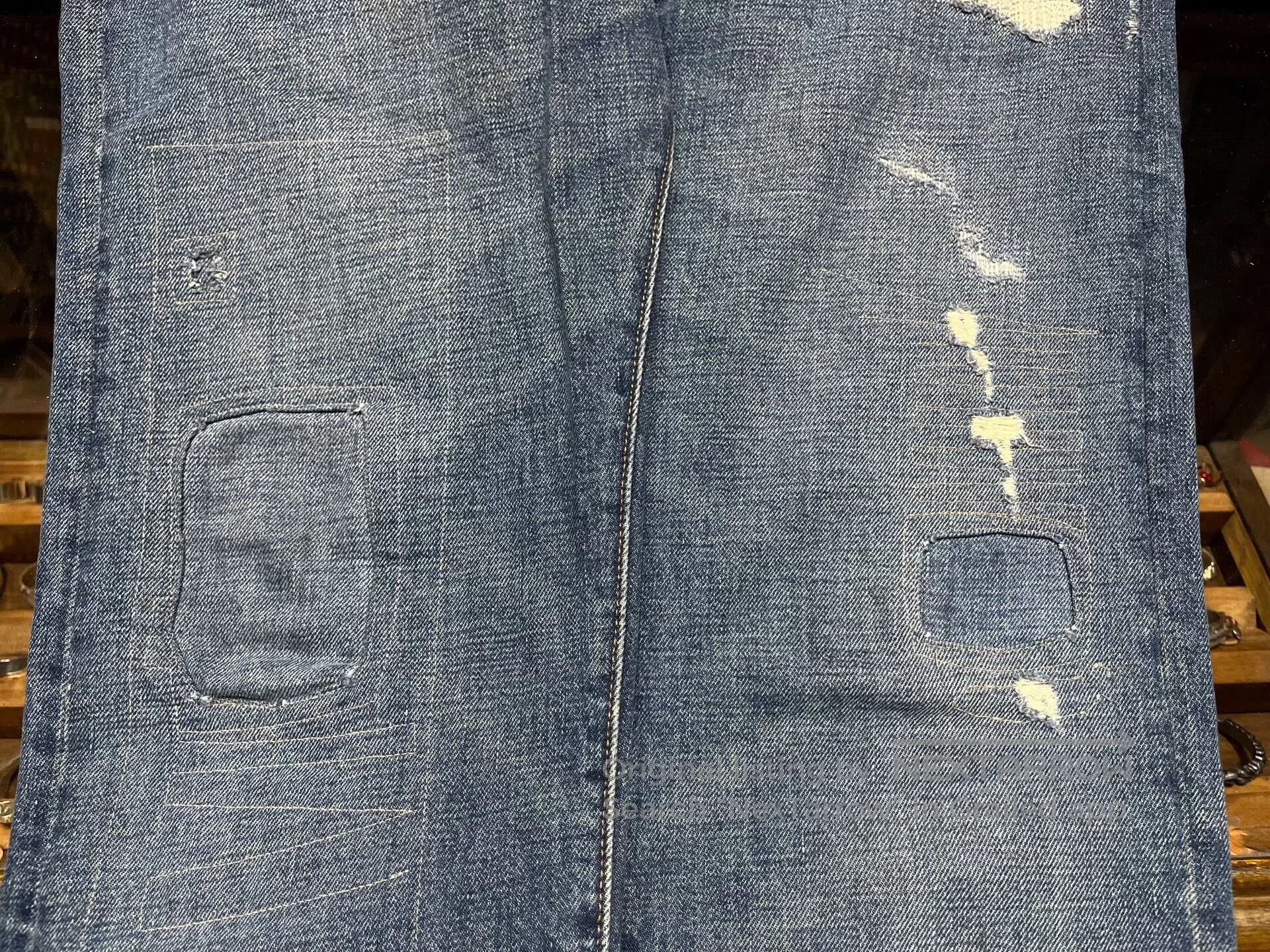 RRL Ralph Lauren distressed rrl jeans by ralph lauren. Size US 30 / EU 46 - 6 Thumbnail