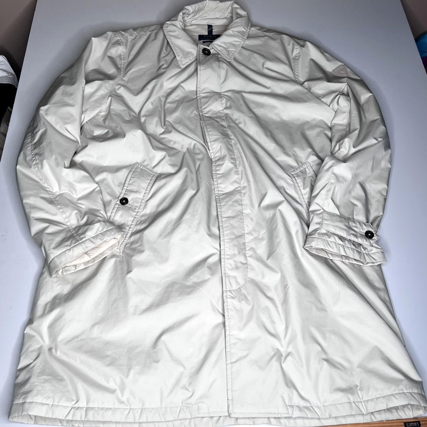 Polo Ralph Lauren Polo Ralph Lauren Coat Mens XL White Insulated Rain Performance Mid Length Size US XL / EU 56 / 4 - 3 Thumbnail
