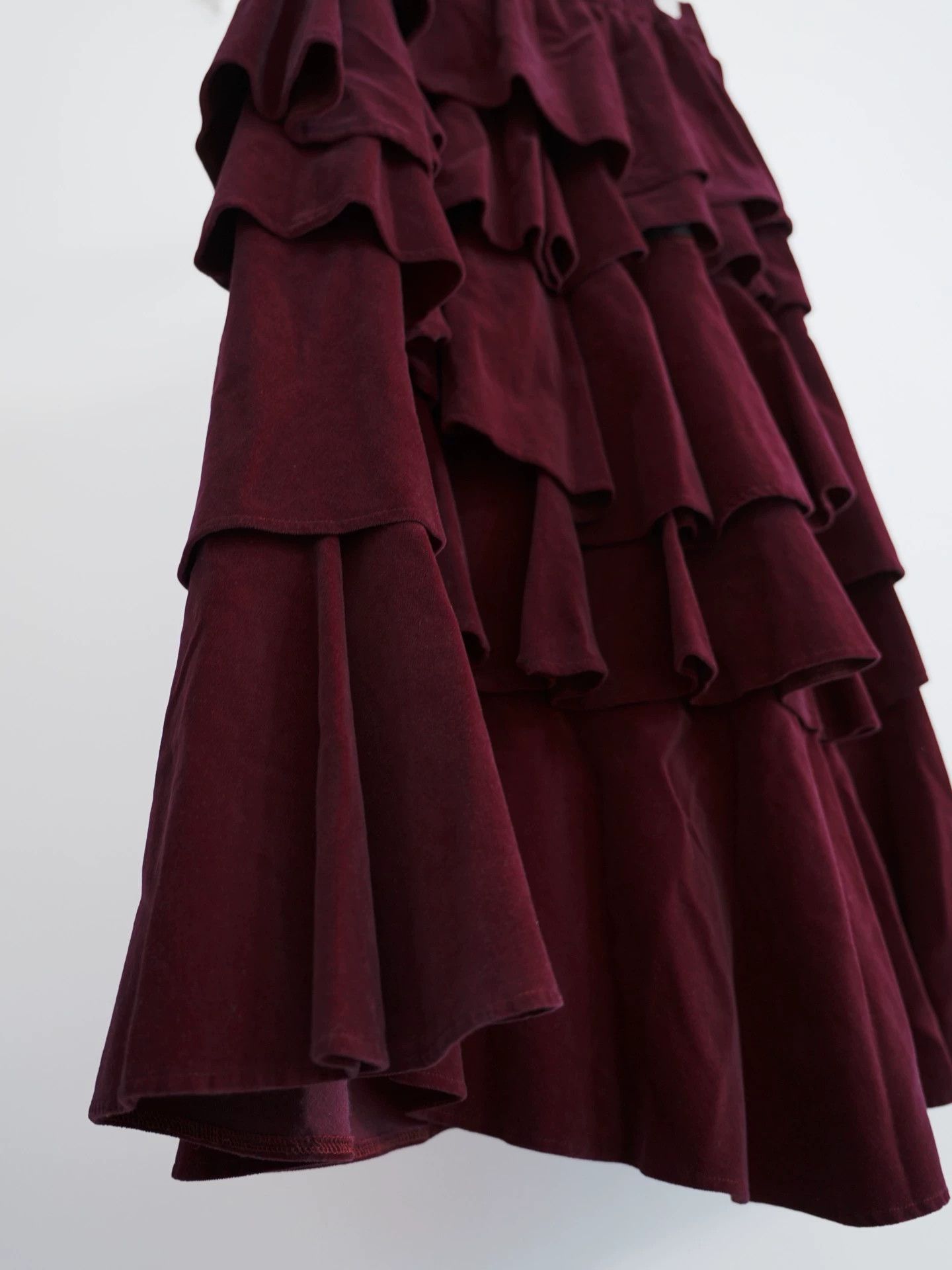 Comme des Garcons Comme des Garçons 2003 FW Red Velvet Layered Cake Dress F Size 27" / US 4 / IT 40 - 6 Thumbnail