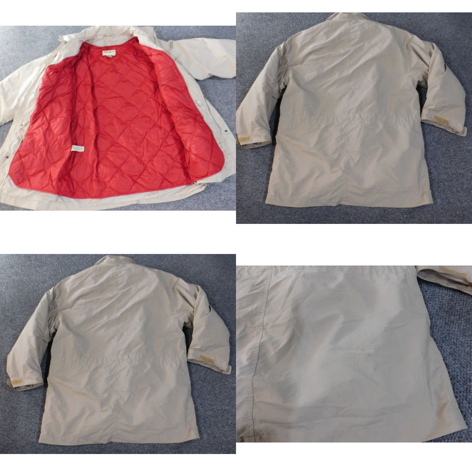 Eddie Bauer VINTAGE Eddie Bauer Jacket Mens Medium Beige goose down lined zip coat Parka Down Lined Hiking Walking Men Medium Beige Jacket Coat Size US M / EU 48-50 / 2 - 8 Thumbnail