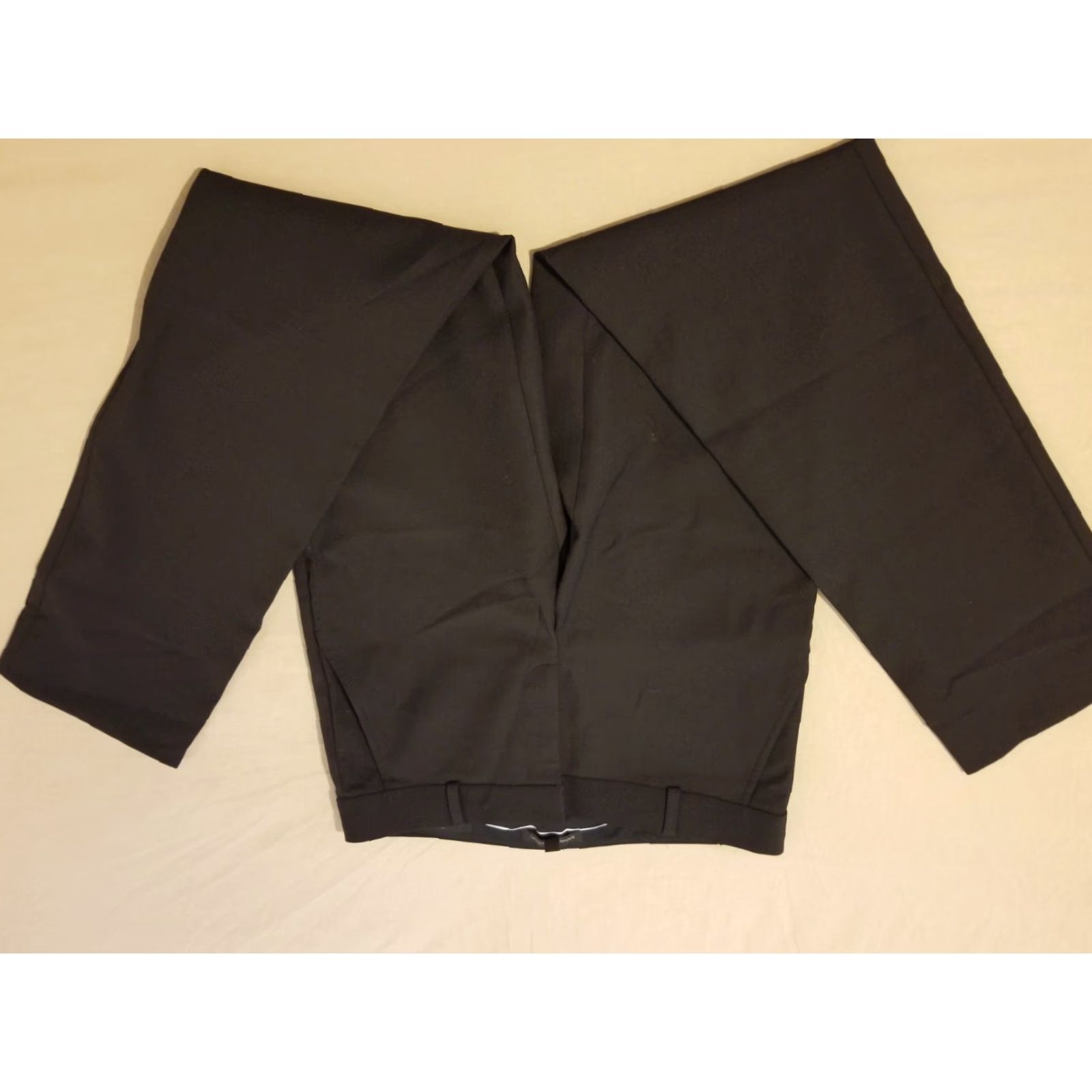 Banana Republic Womens Banana Republic Dress Pants 4L Black Khaki Slack Trouser Size 27" / US 4 / IT 40 - 3 Thumbnail