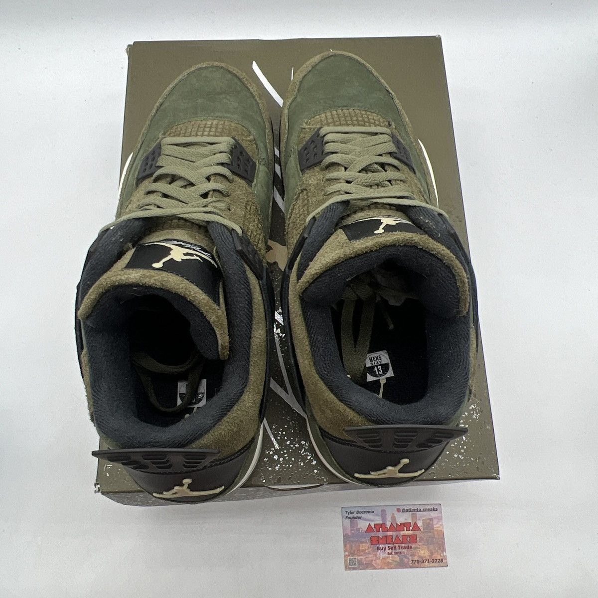 Jordan Brand Air Jordan 4 Craft Olive Size US 13 / EU 46 - 7 Thumbnail