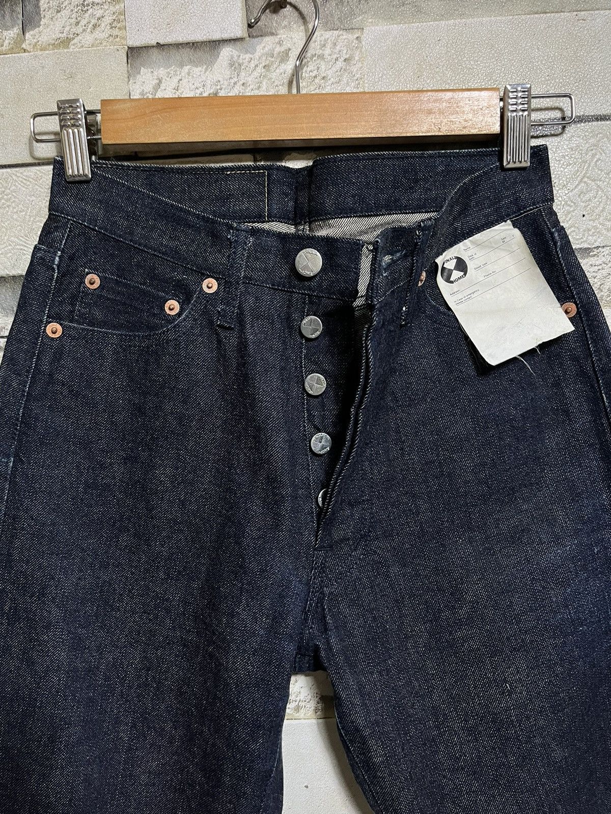 Final Home FINAL HOME SELVEDGE JAPAN RAW DENIM PANTS WOMENS Size 28" / US 6 / IT 42 - 2 Thumbnail