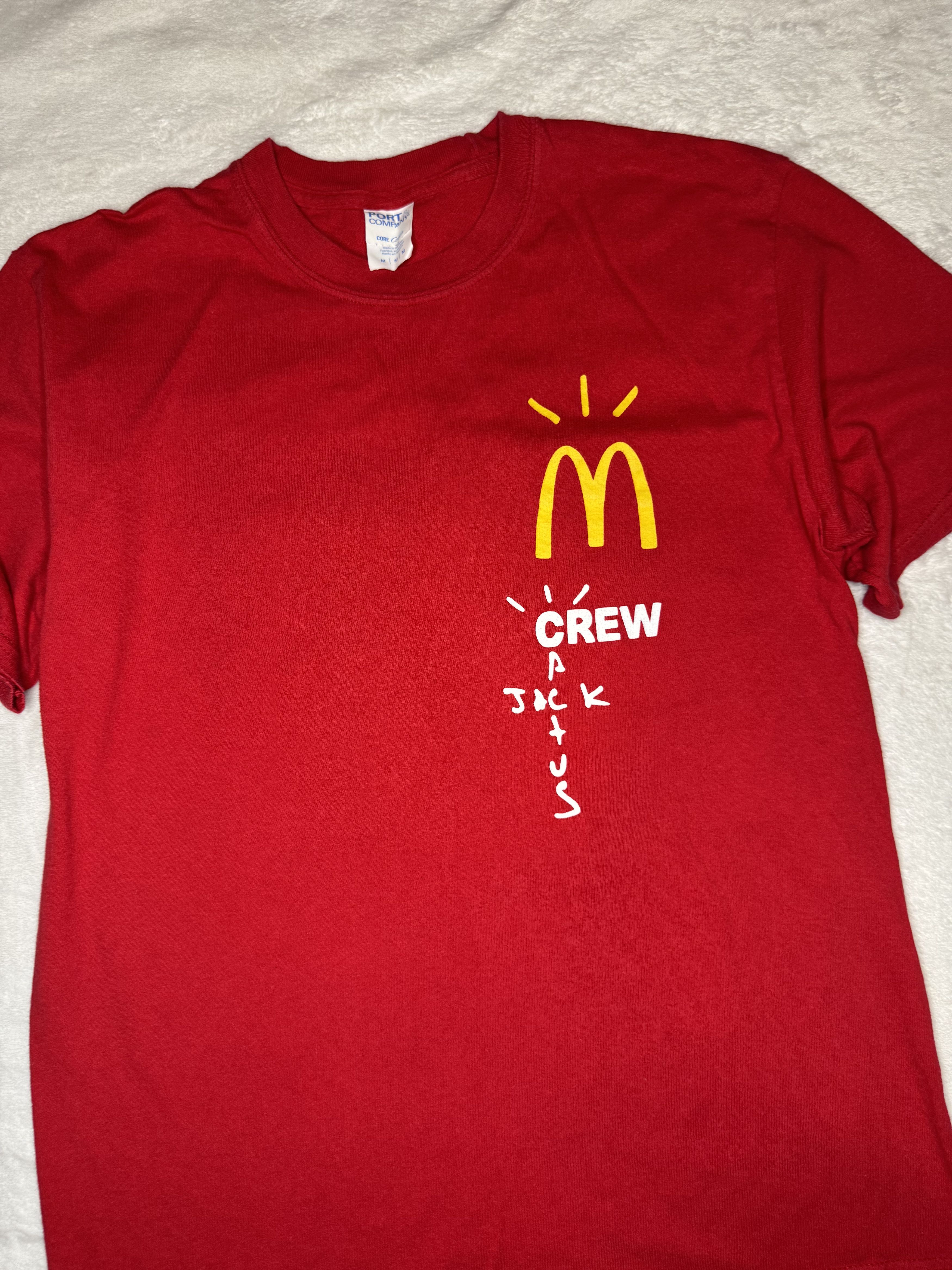 Travis Scott Size Medium- Travis Scott x Mcdonalds Crew T-shirt Size US M / EU 48-50 / 2 - 1 Thumbnail