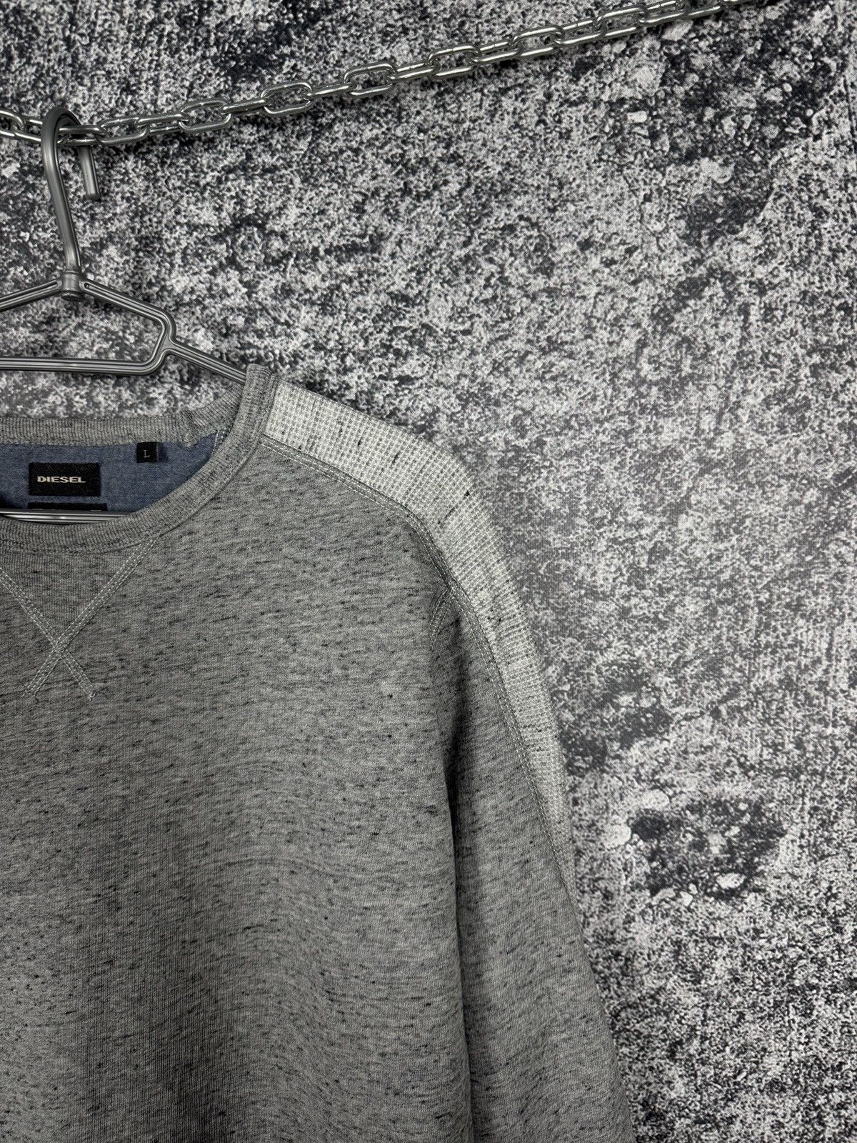 Diesel Diesel Trade Mark Crewneck Sweatshirt Luxury Cotton Size L Size US L / EU 52-54 / 3 - 2 Thumbnail