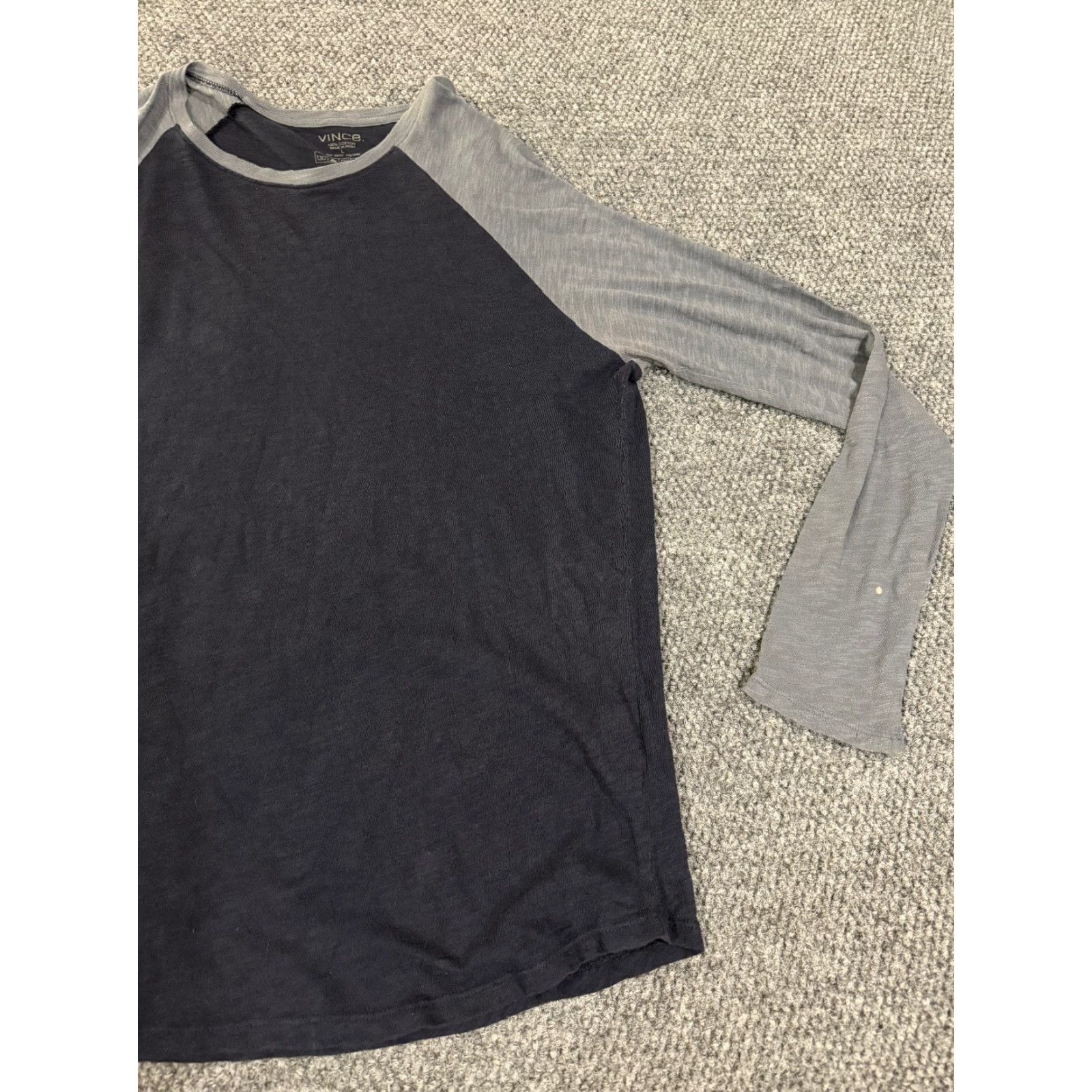 Vince Vince T Shirt Mens L Blue Gray Raglan Long Sleeve Lightweight Shirt Mens Blue Gray Vince Size US L / EU 52-54 / 3 - 3 Thumbnail