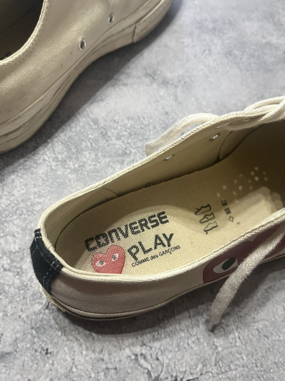 Comme des Garcons PLAY × Converse Convers Play Commedesgarcons Y2K Size US 10.5 / EU 43-44 - 8 Thumbnail