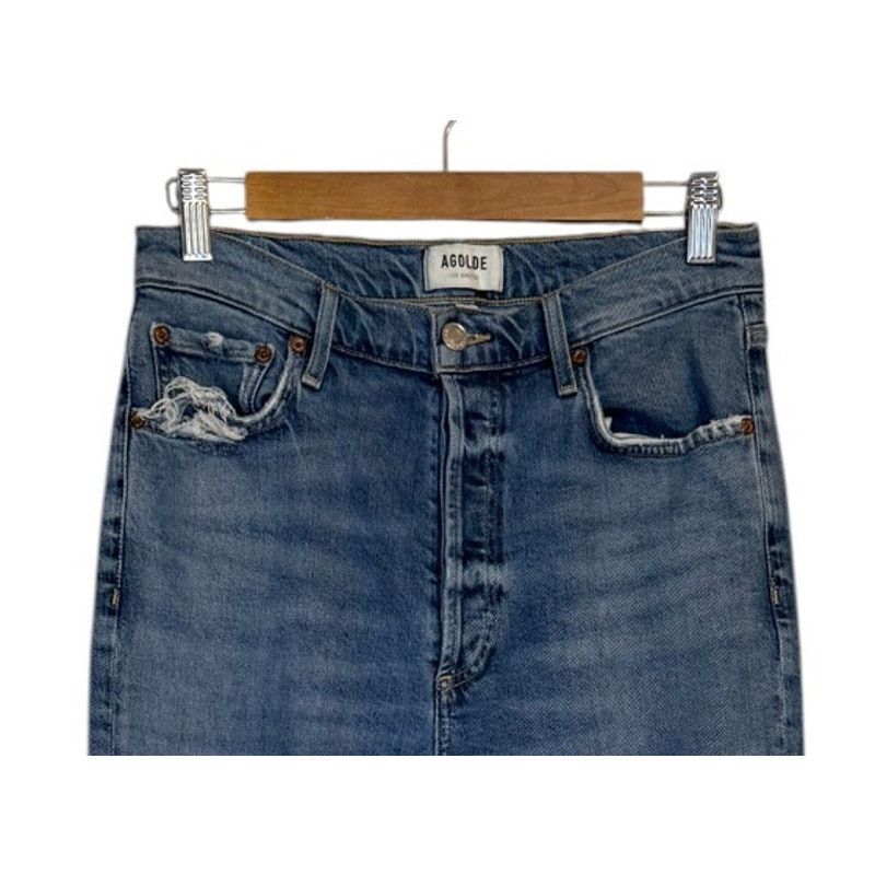 Agolde Agolde Jeans Women 28 Blue Nico Denim High Rise Slim Fit Size 28" / US 6 / IT 42 - 3 Thumbnail