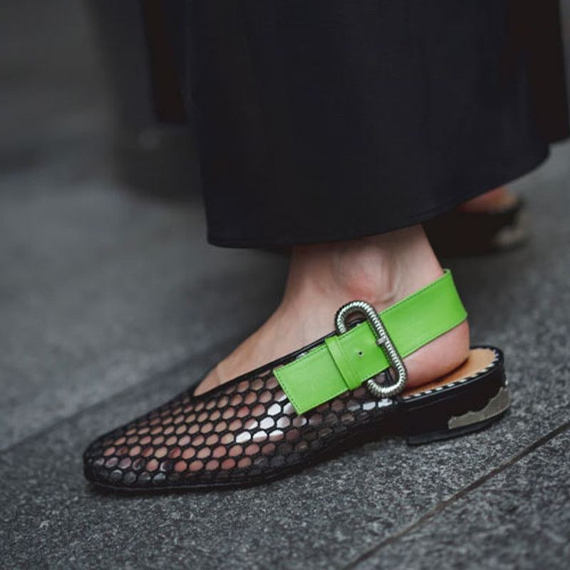 Toga Pulla Toga Pulla Mesh PVC Slingback Loafers - Size 37 Size US 6.5 / IT 36.5 - 2 Thumbnail