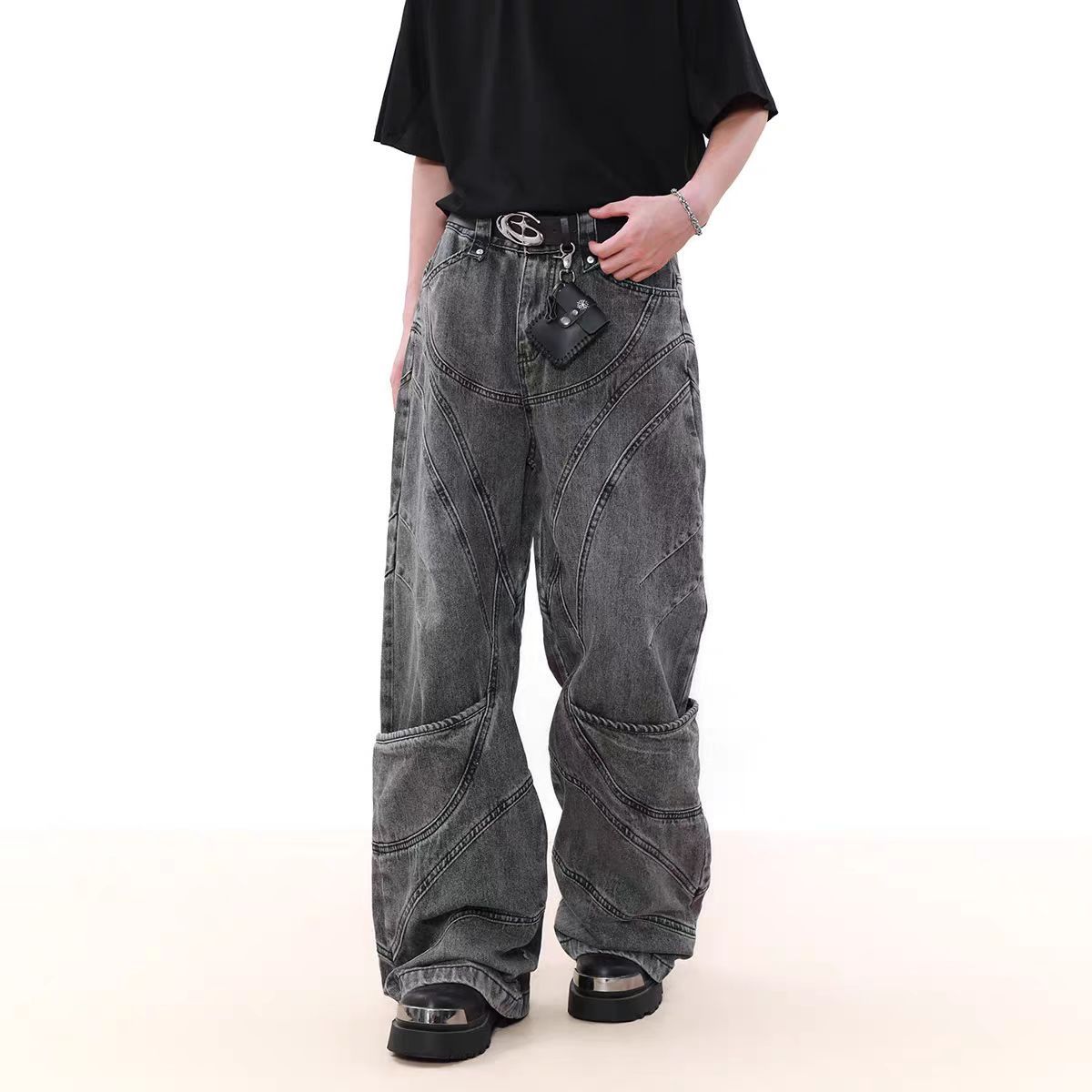 Japanese Brand × Jean High Street Deconstructed Design Jeans Size US 32 / EU 48 - 3 Thumbnail