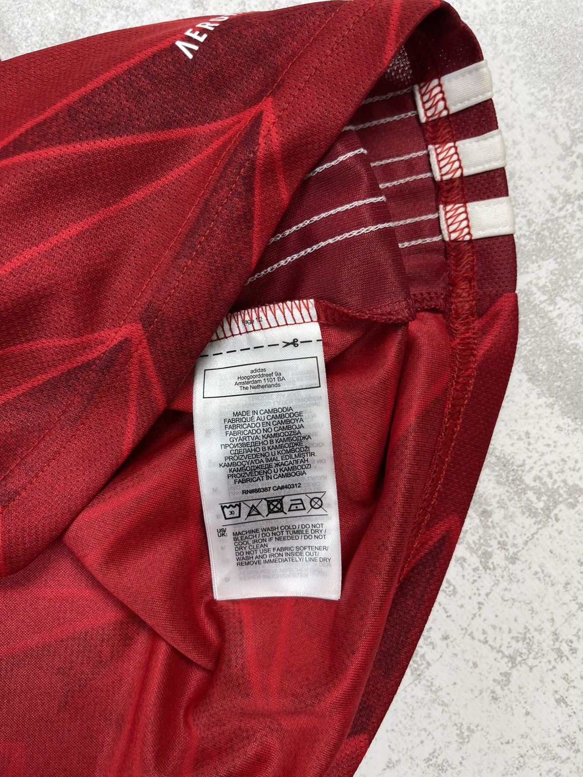 Adidas Arsenal 20/21 Home Jersey Art Deco Pattern AEROREADY Tech Size US L / EU 52-54 / 3 - 11 Thumbnail