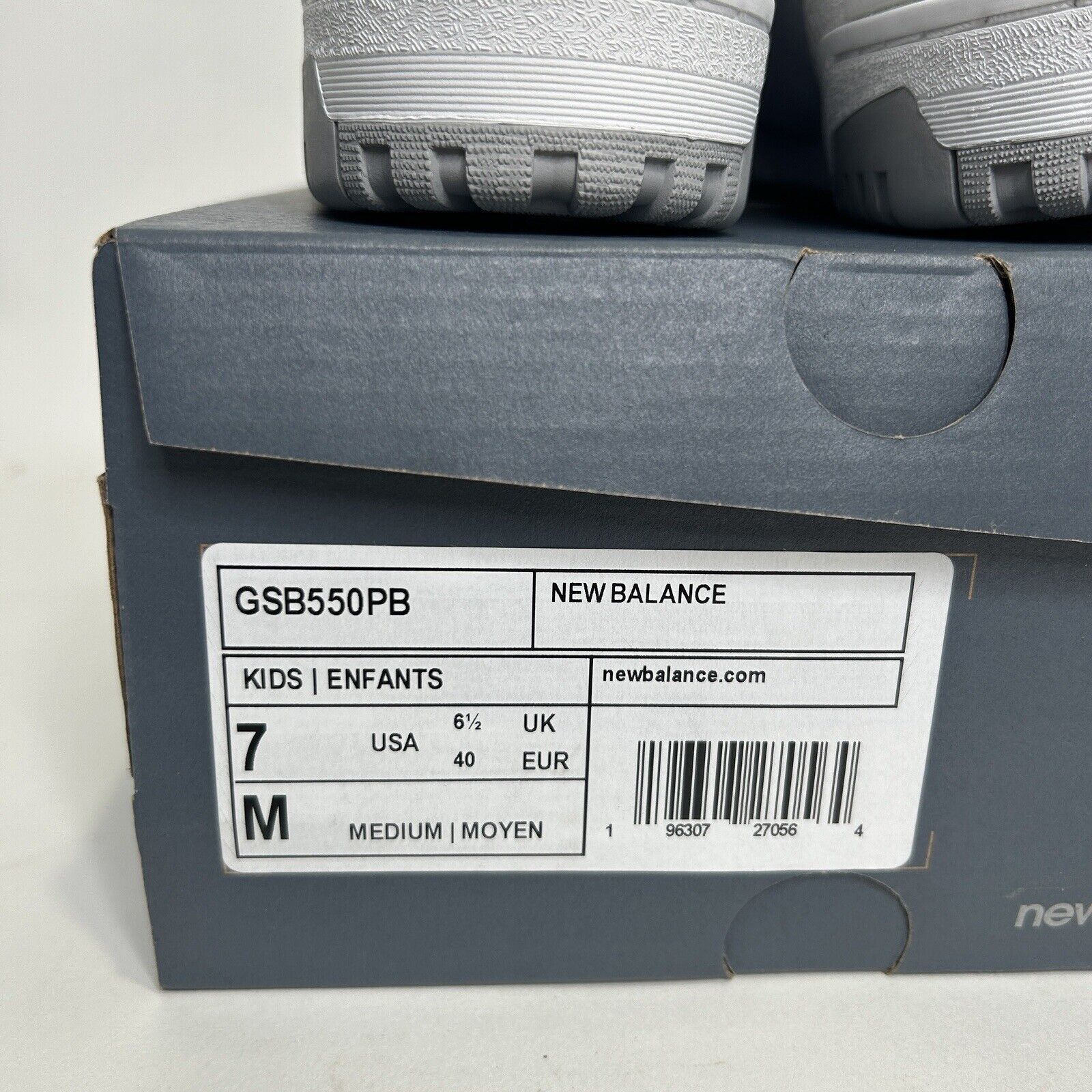 New Balance New Balance 550 Shoes GS “White Grey” 2024 Size US 8.5 / IT 38.5 - 5 Thumbnail