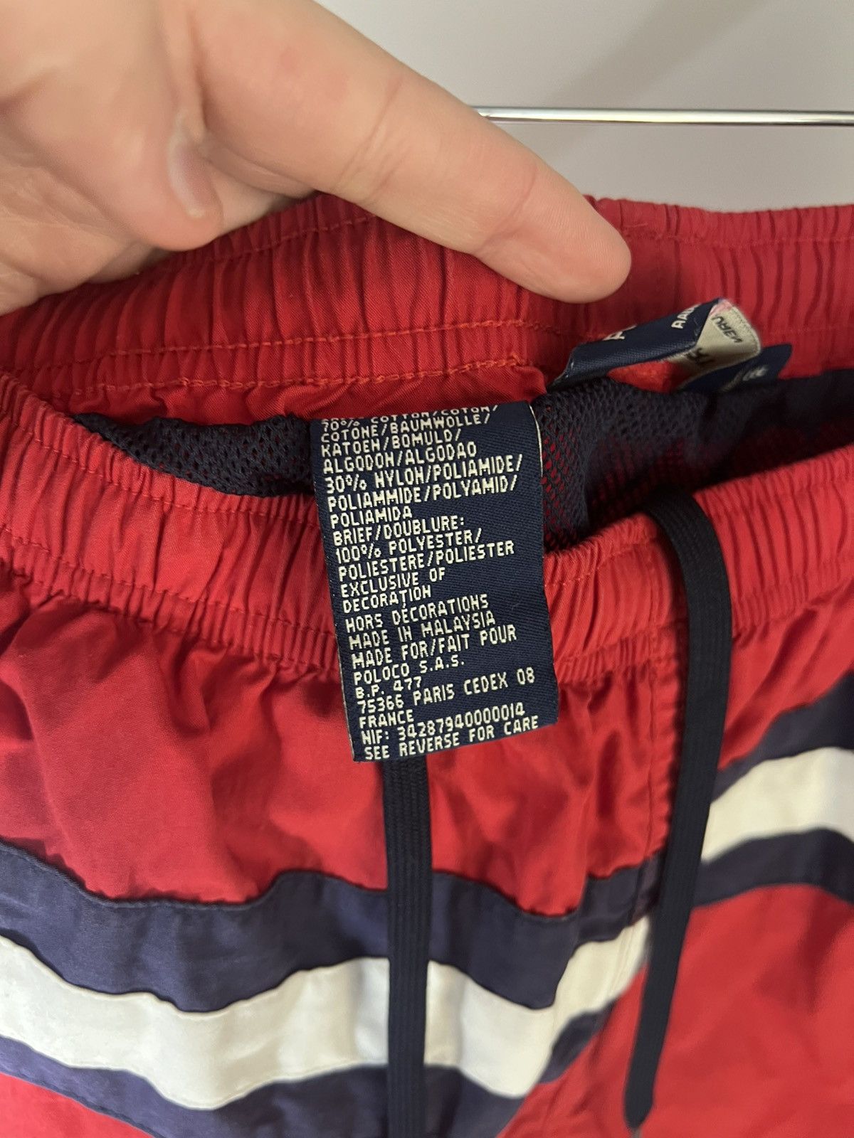 Polo Ralph Lauren × Vintage VERY RARE POLO SPORT RALPH LAUREN NYLON DESIGNER SHORTS 90s Size US 32 / EU 48 - 9 Thumbnail