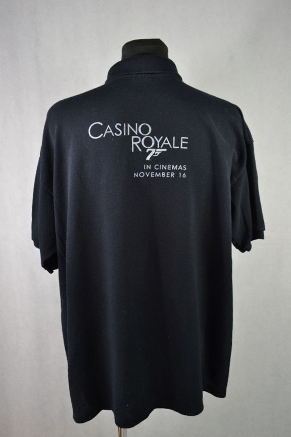 Vintage Casino Royale James Bond 007 Vintage 2006 Promo Polo Shirt Size US XL / EU 56 / 4 - 1 Thumbnail