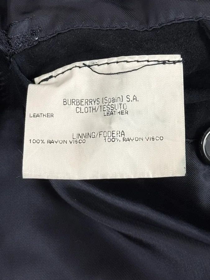 Burberry 2000s Burberry Navy Black Suede Leather Buttoned Classy Jacket Size US M / EU 48-50 / 2 - 12 Thumbnail