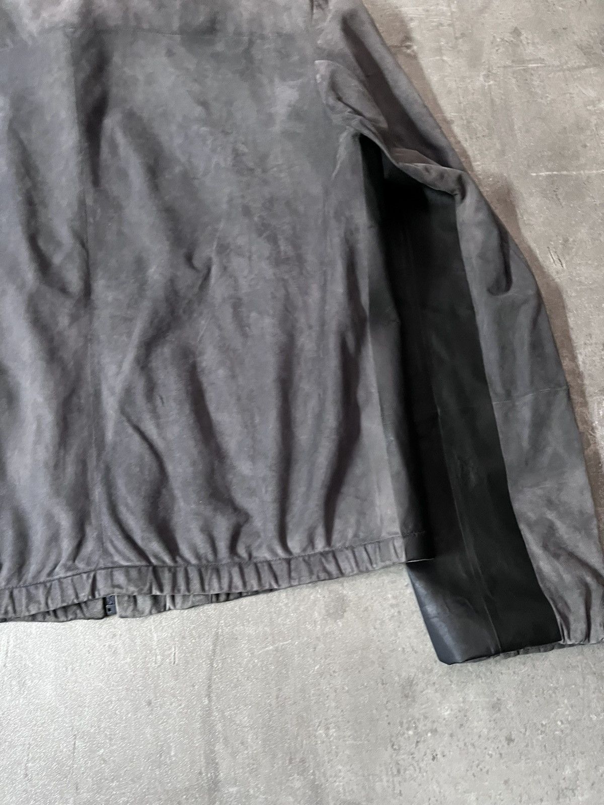 Prada Prada 2007 Cafe Racer sude grey zip leather jacket Size US L / EU 52-54 / 3 - 15 Thumbnail