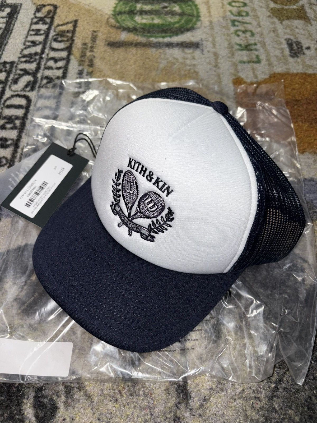Kith × Ronnie Fieg × Wilson Kith x Wilson Polyfoam Nolan Trucker Hat Nocturnal Size ONE SIZE - 1 Thumbnail