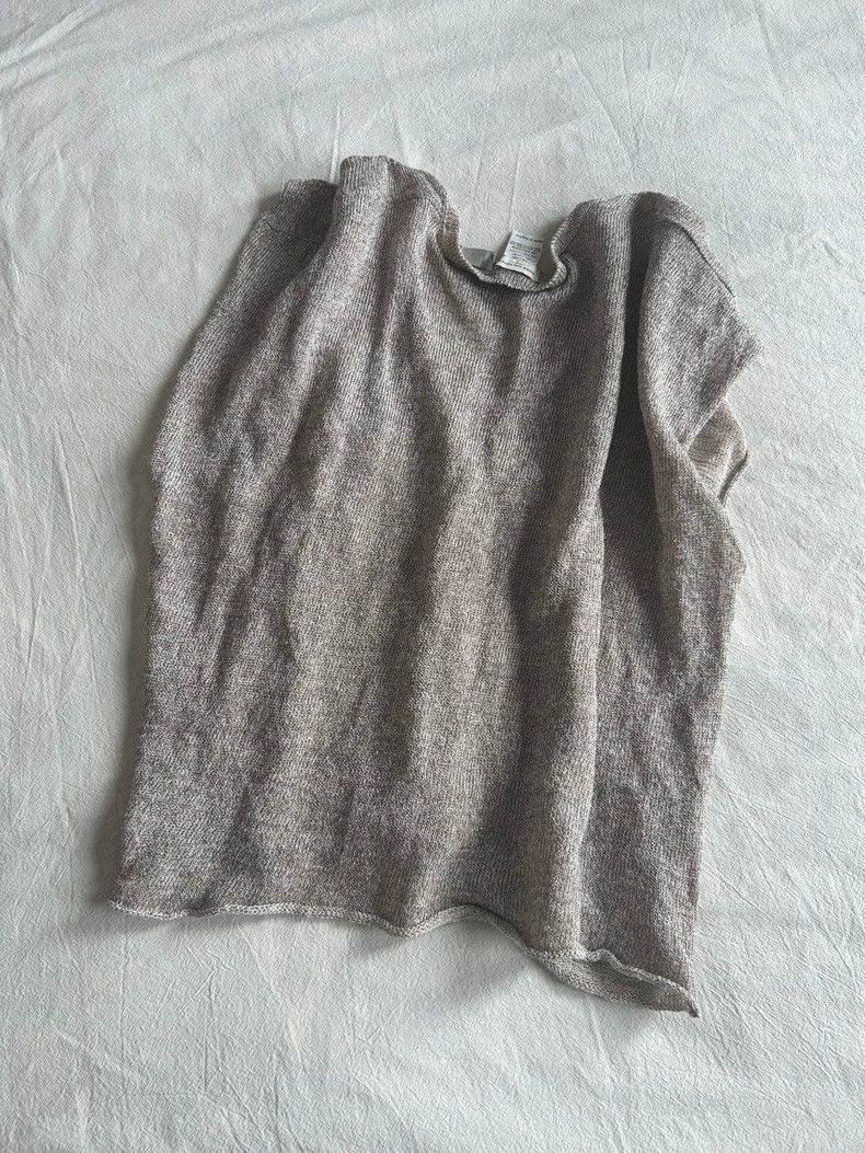 Dries Van Noten DRIES VAN NOTEN Silver-threaded knitted top and vest Size M / US 6-8 / IT 42-44 - 4 Thumbnail