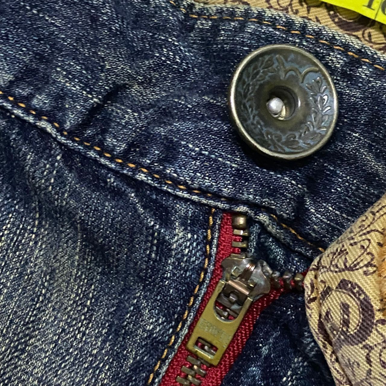 Edwin 💥Best Offer💥Vintage Edwin Blue Trip Distressed Denim Size US 36 / EU 52 - 14 Thumbnail