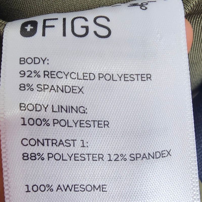 Figue Figs Women Green Camo Print Cargo Scrub Pants Sz LP Nurse Size 33" - 5 Thumbnail