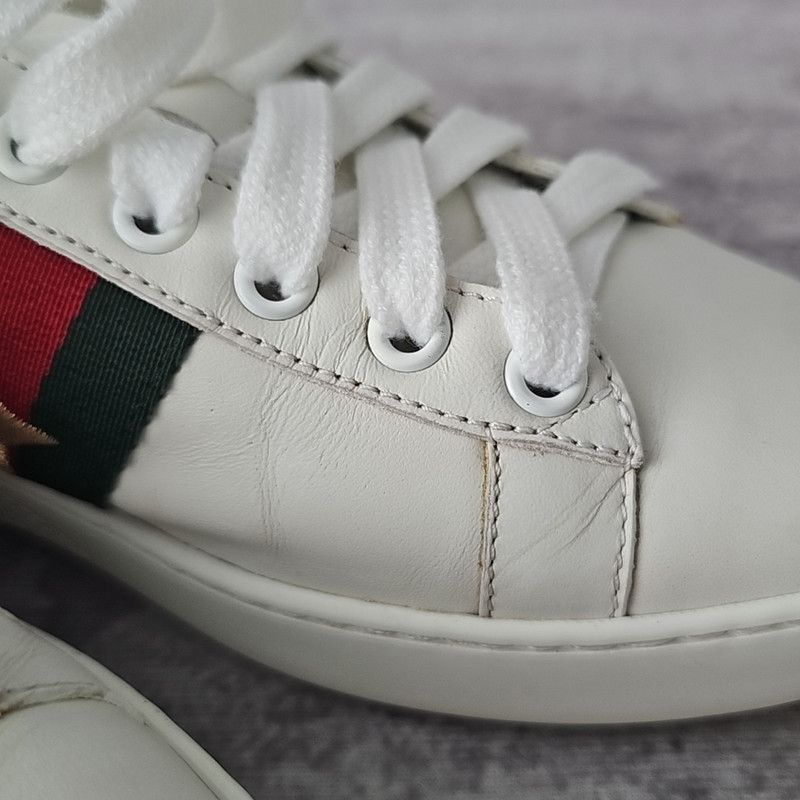 Gucci Gucci Ace Leather Pineapple Embroidery Sneakers -2508 Size US 5.5 / IT 35.5 - 9 Thumbnail
