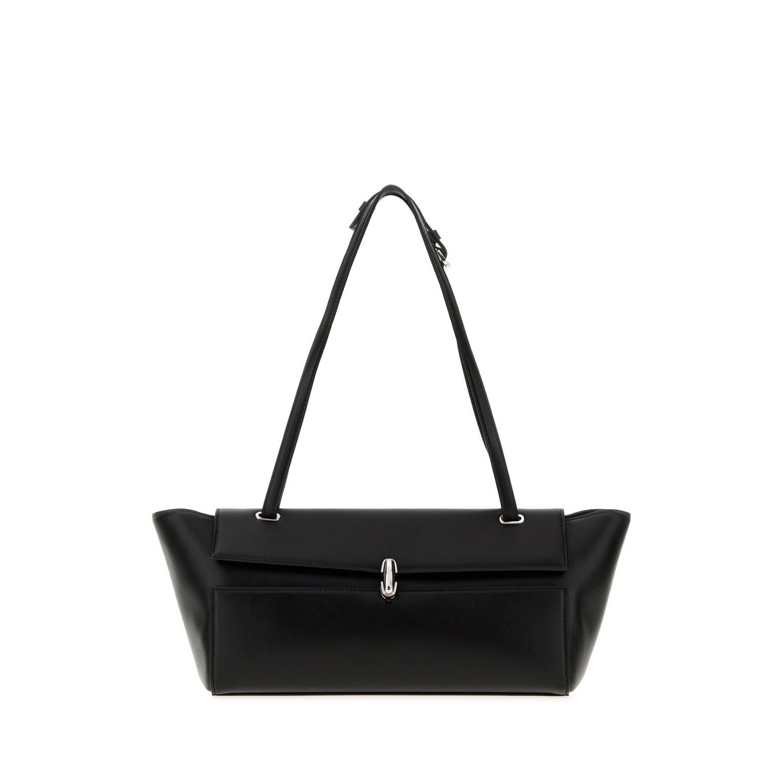 Savette SAVETTE Black Leather Trapeze Shoulder Bag New & Authentic Size ONE SIZE - 1 Thumbnail