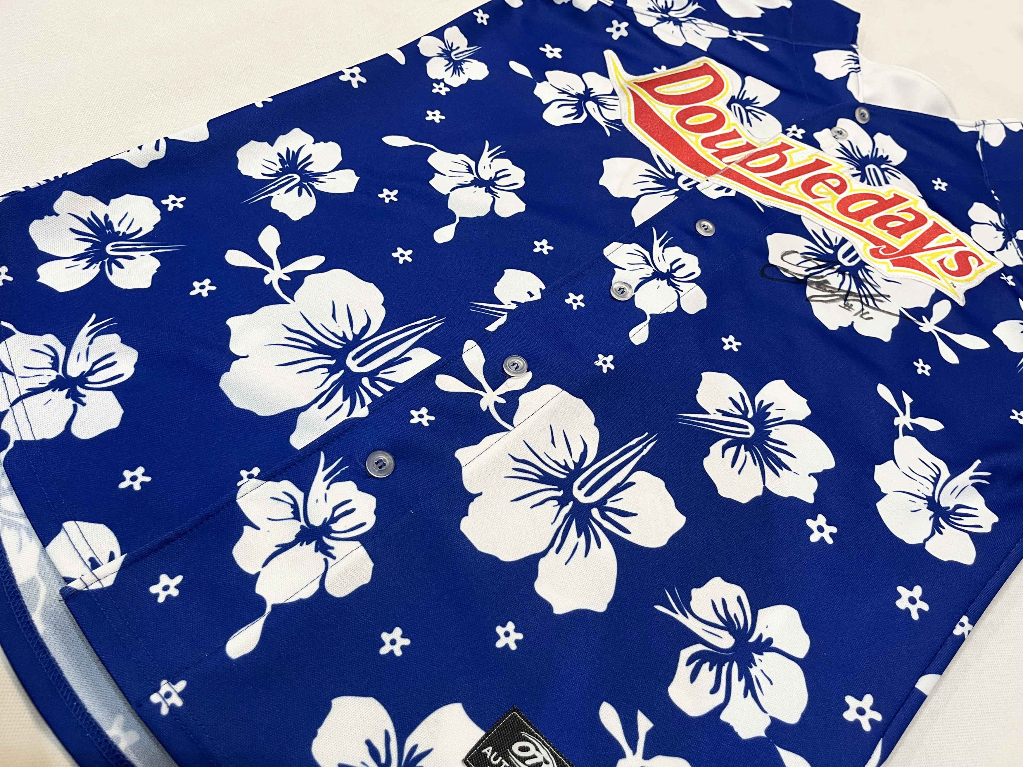 Vintage OT Sports Auburn Doubledays #16 Baseball Hawaiian Jersey Size US L / EU 52-54 / 3 - 11 Thumbnail