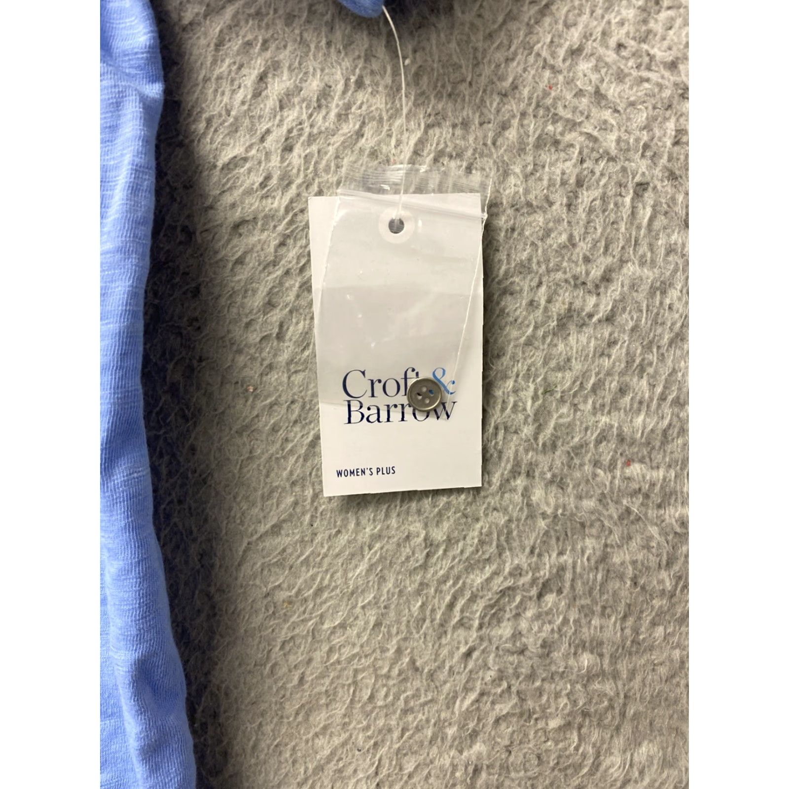 Croft & Barrow VINTAGE? No. Croft & Barrow Light Blue Short Sleeve Top 3XL Women Adult Regular NWT Size 3XL Blue Basic Shirt/Top Womens Size 40" / US 18 - 3 Thumbnail