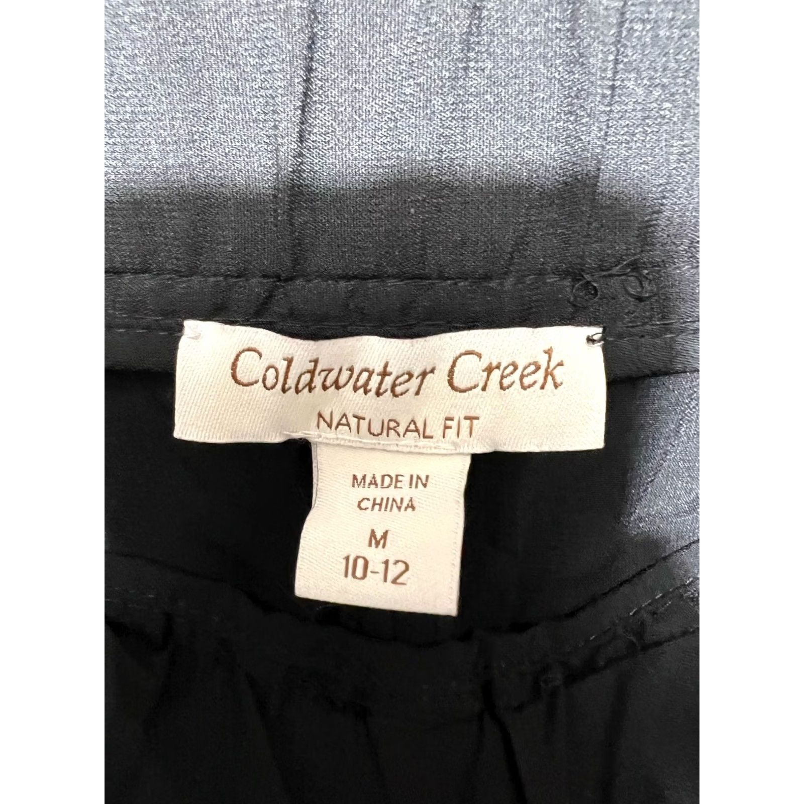 Coldwater Creek NWT Coldwater Creek Savannah Wide Leg Black Pants Womens Medium Size 32" / US 10 / IT 46 - 2 Thumbnail