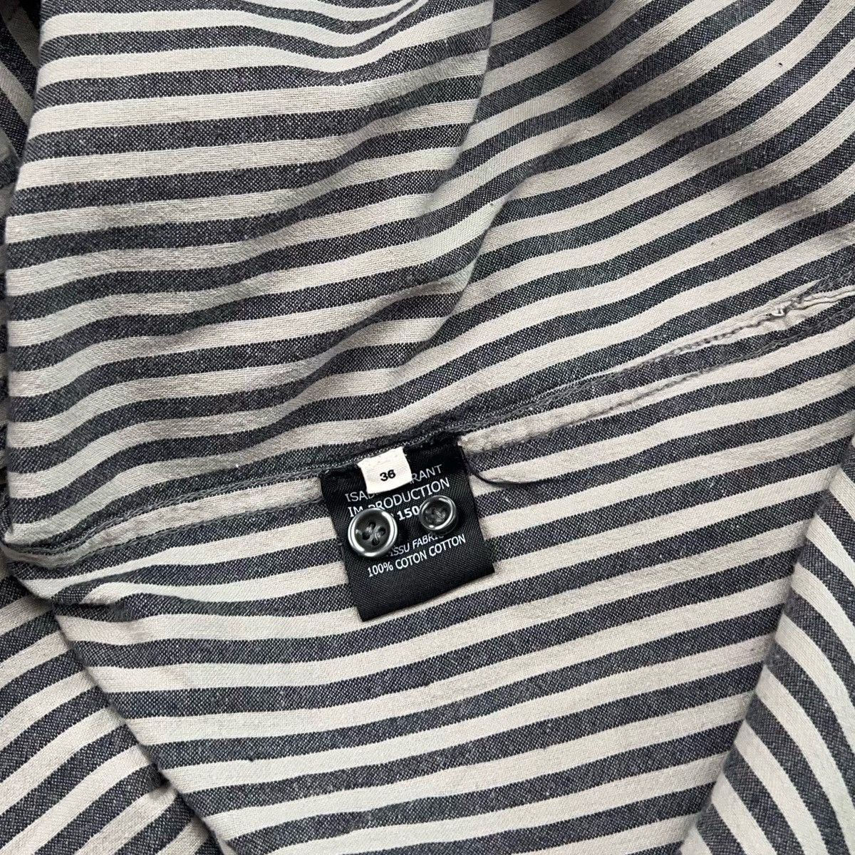 Isabel Marant Isabel Marant Etoile Stripped Gray Black Shirt Size XS / US 0-2 / IT 36-38 - 11 Thumbnail