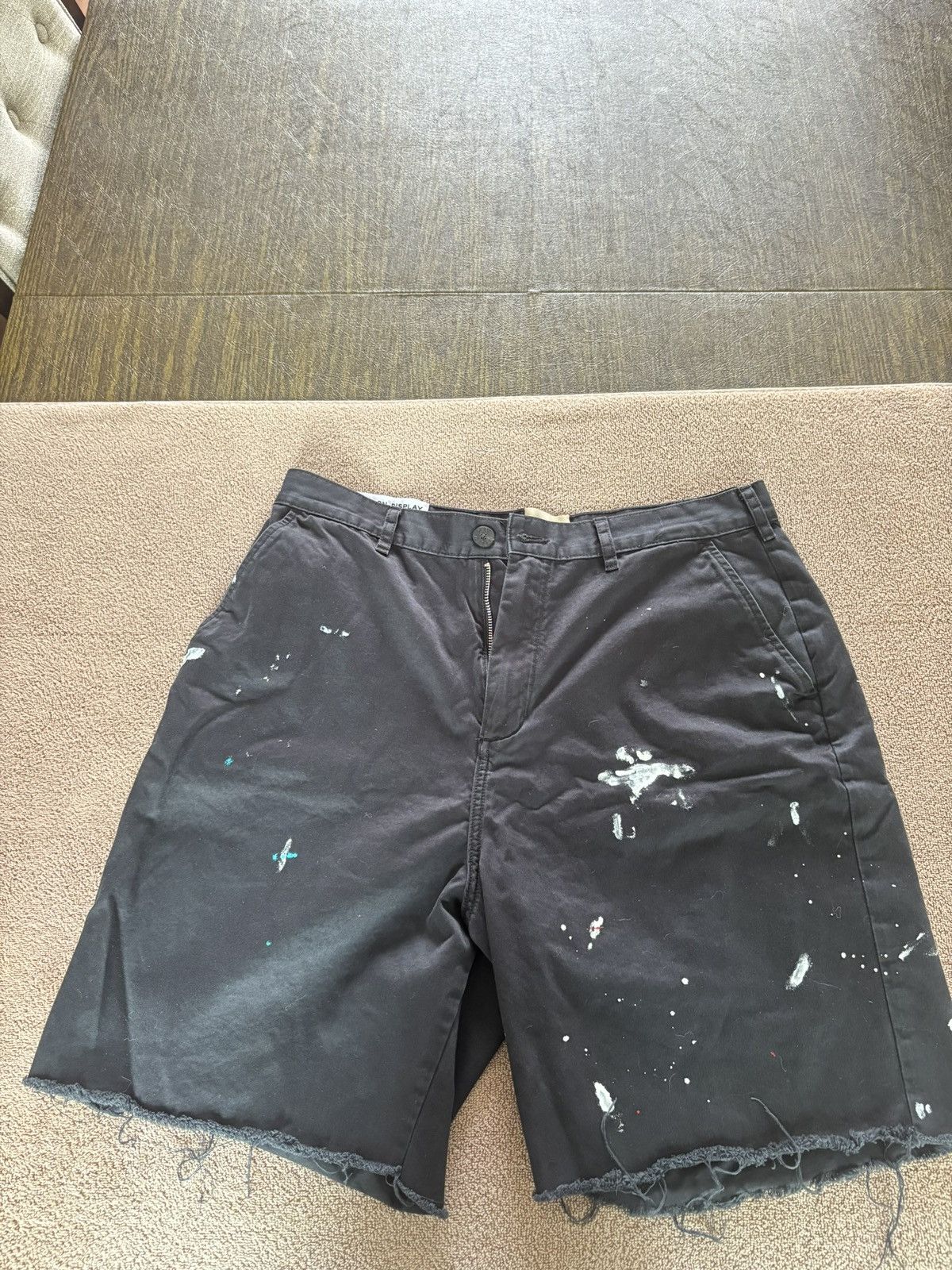Gallery Dept. Gallery Dept. Black ATK Cut-Off-Shorts Size US 34 / EU 50 - 1 Thumbnail