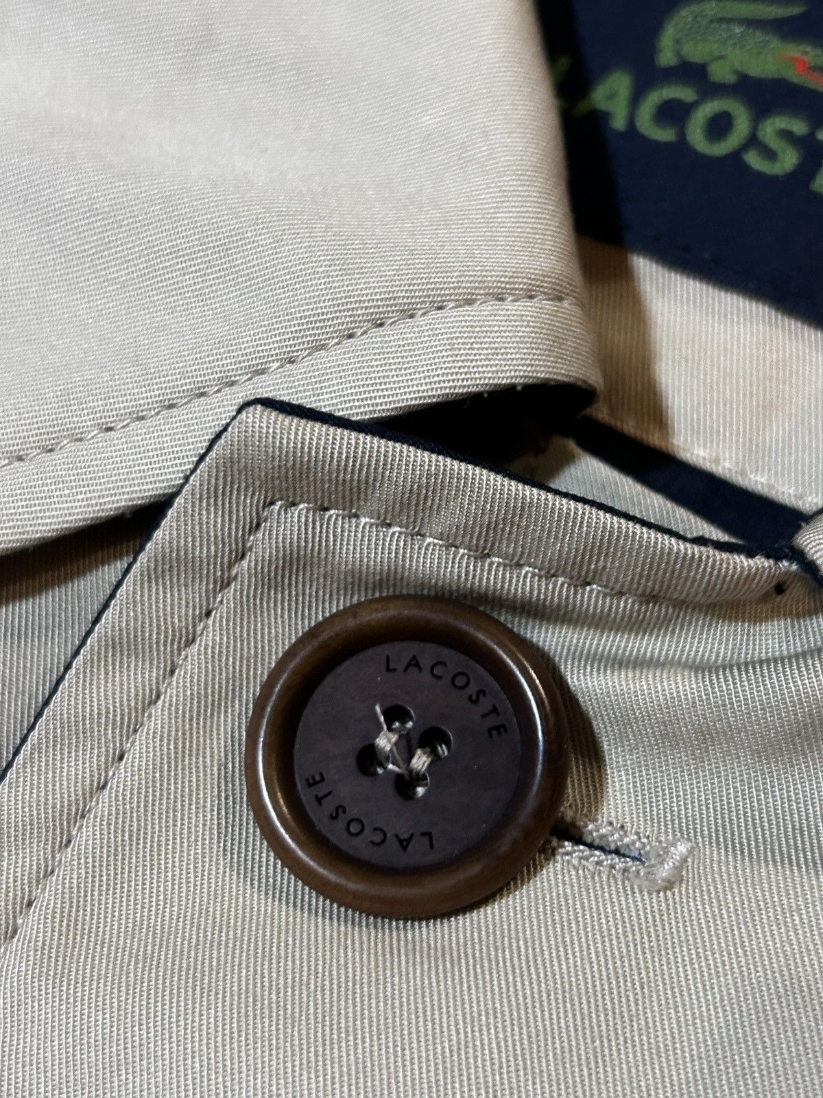 Lacoste Lacoste Vintage Beige Trench Coat Classic Mac Coat Size 60 Size US L / EU 52-54 / 3 - 4 Thumbnail