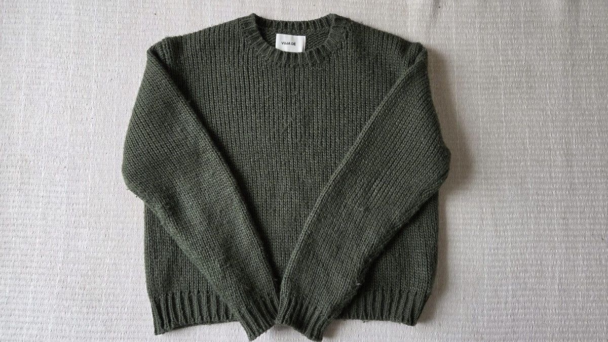 Vuja De Vuja De Moss Green Low Gauge Knit Size US M / EU 48-50 / 2 - 1 Thumbnail