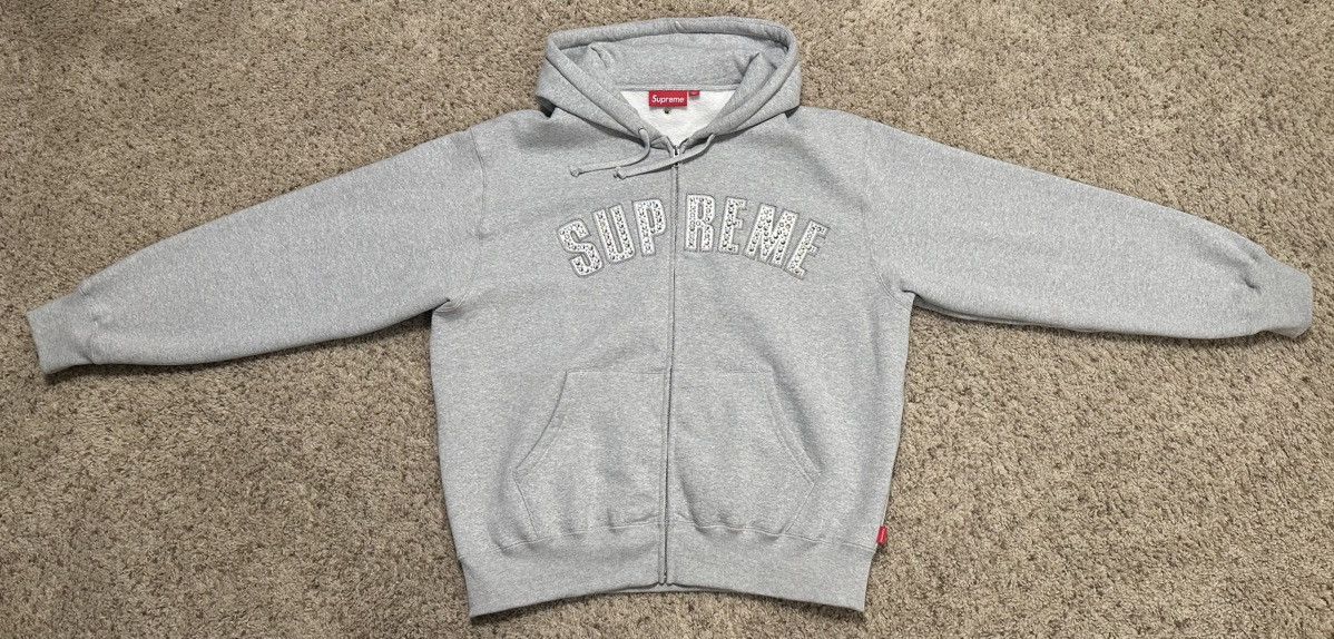 SUPREME X BB SIMON STUDDED ARC HOODED SWEATSHIRT SIZE MED