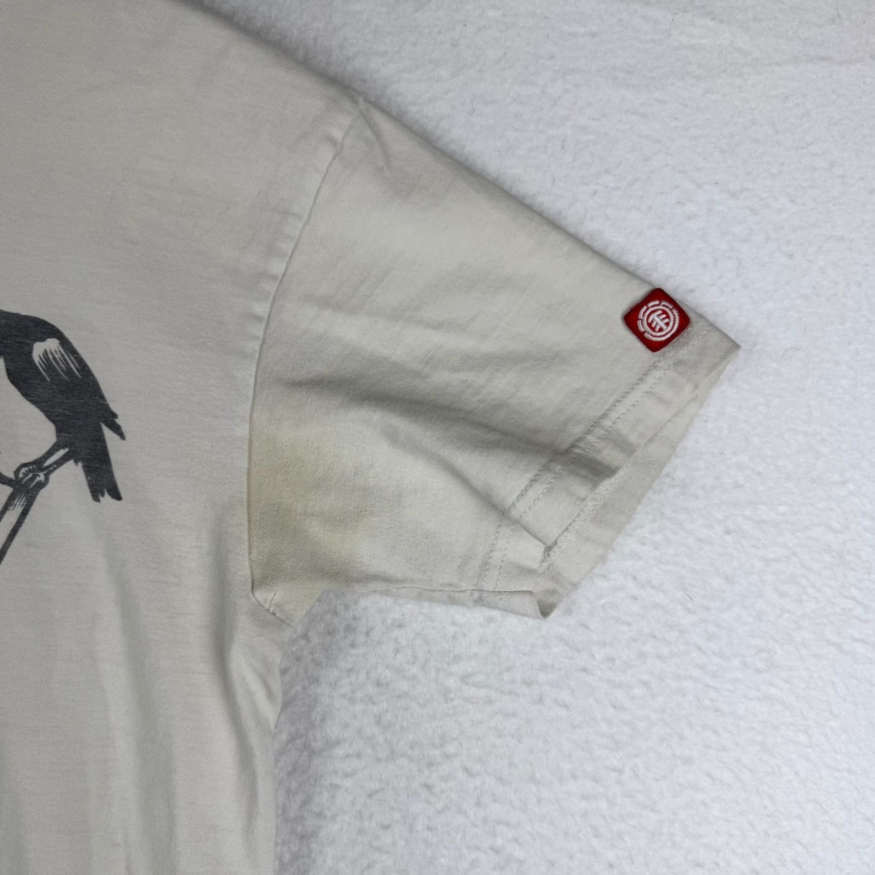 Element VINTAGE Element Skateboards Adult Medium Skeleton Graphic Shirt Made in USA 90s Crew Neck Short Sleeve White Cotton Graphic Print Logo Mens M Shirt Size US M / EU 48-50 / 2 - 4 Thumbnail